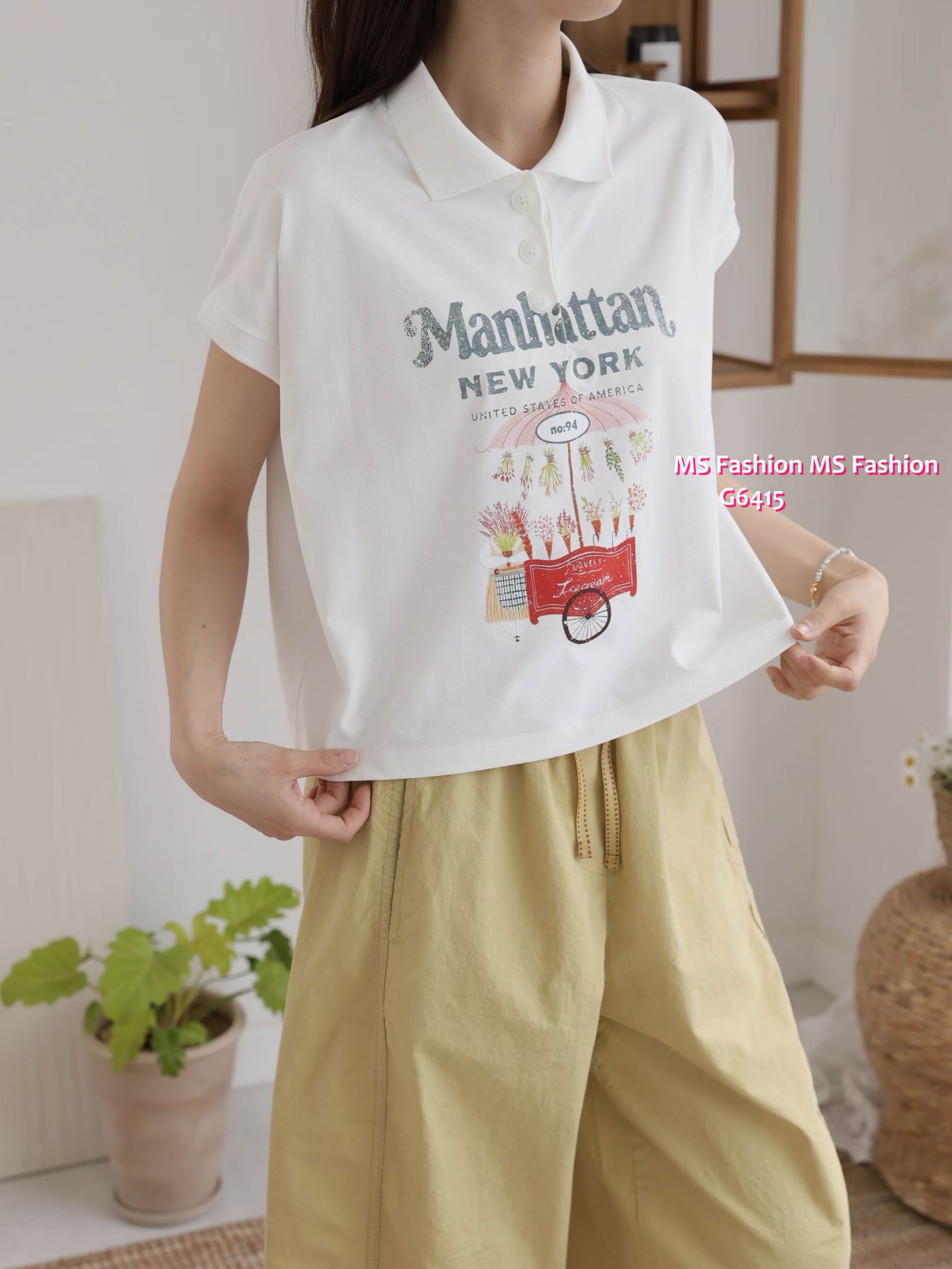 G6415 靚print polo恤
