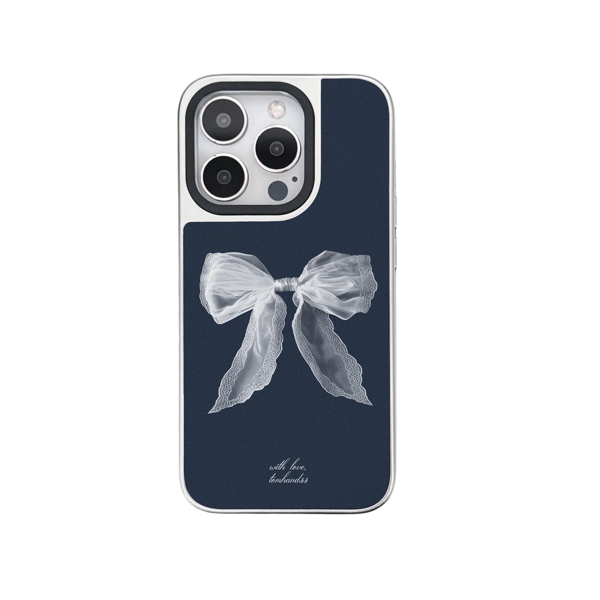 【Beautiful in White#01】銀框磨砂面MagSafe iPhone Case
