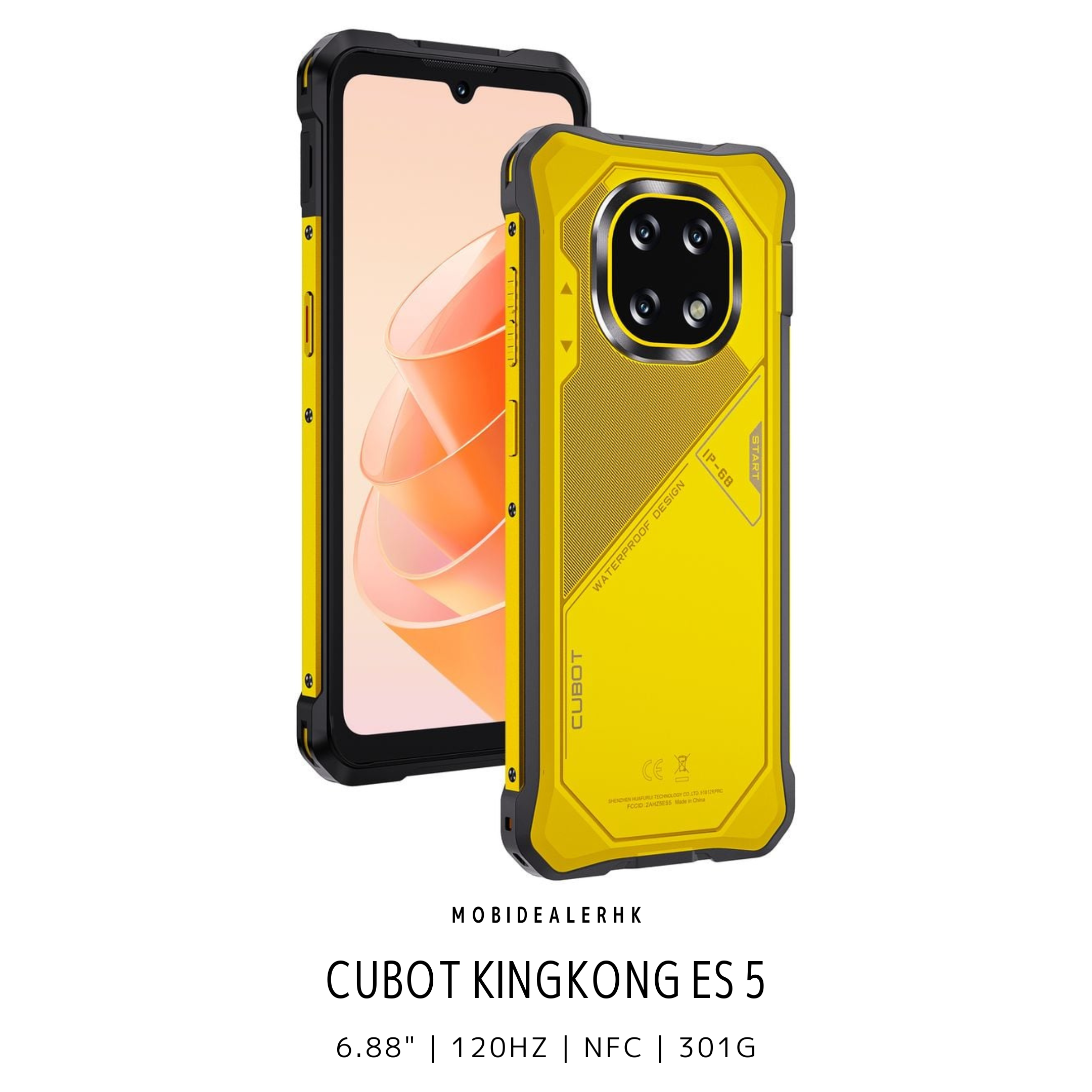 Cubot KingKong ES 5 | 4G | 三防手機 | 6.88" | 120Hz | NFC | 301g