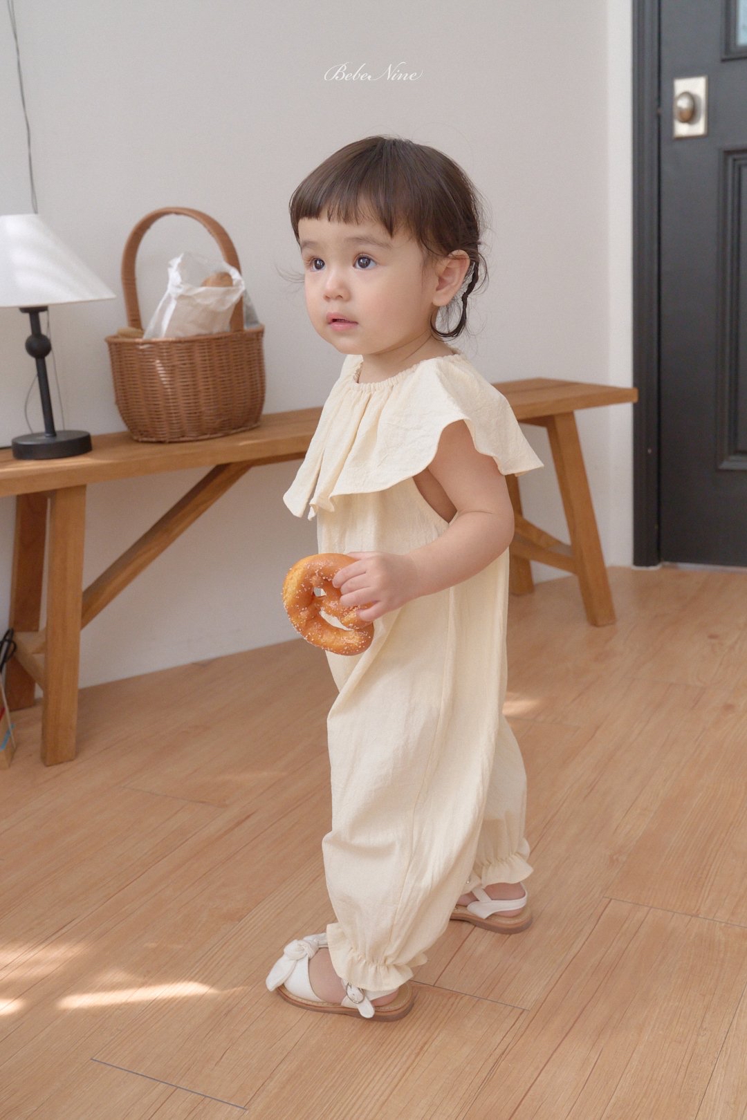 ☀️預訂 韓國直送☀️🇰🇷Bebenine兩色大荷葉領背心連身服