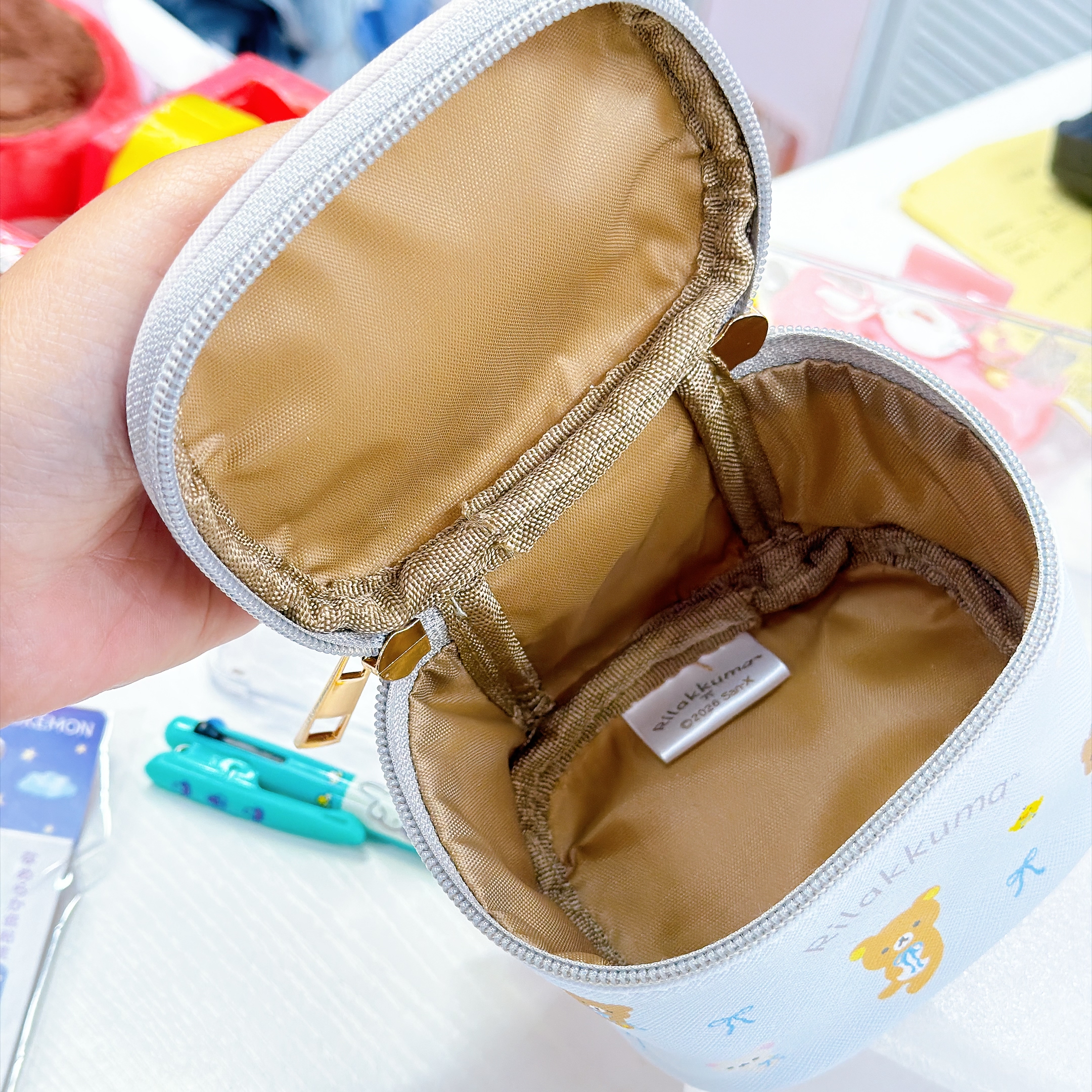 日本直送鬆弛熊迷你化妝袋