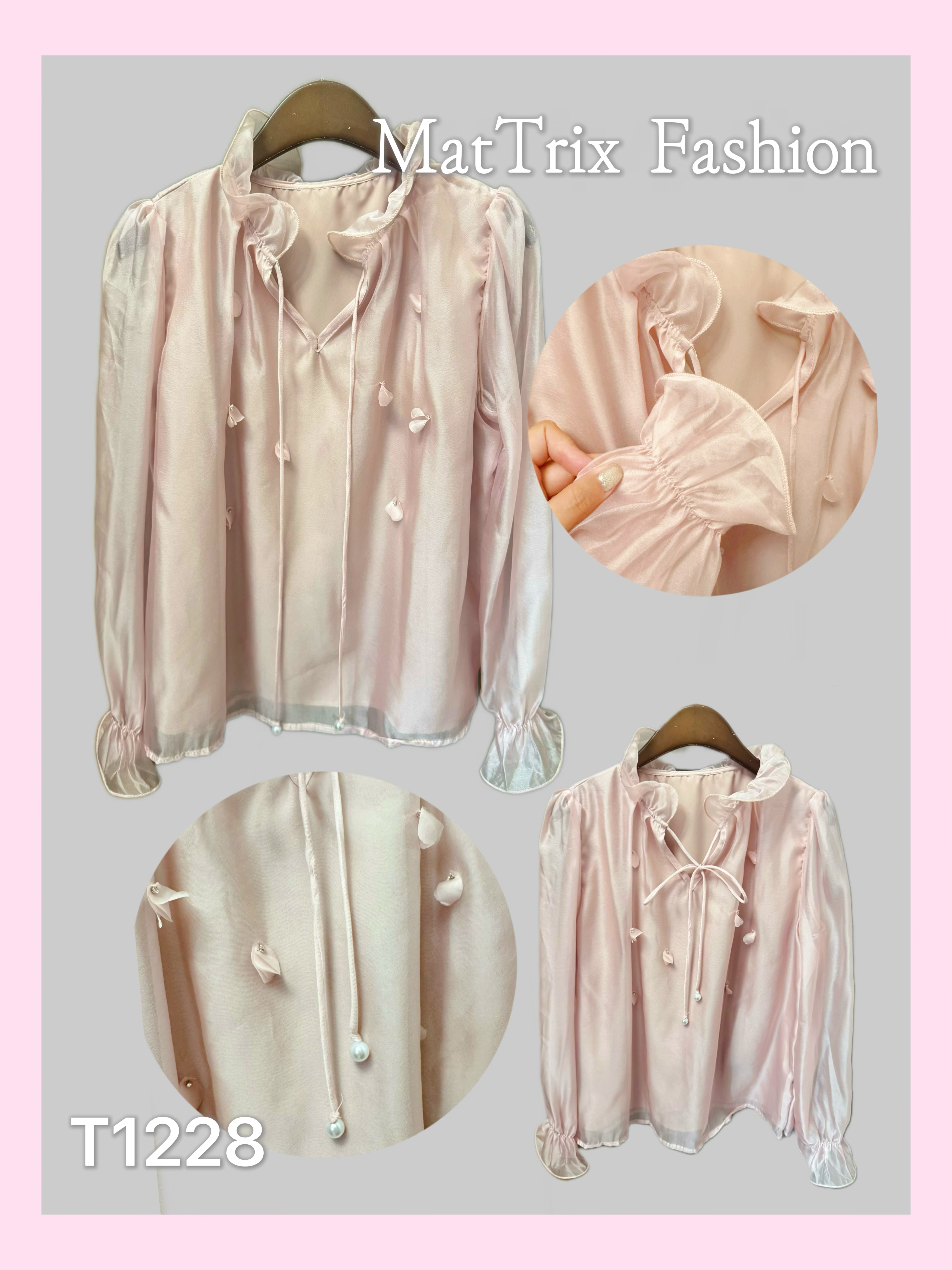 T1228/ 雪紡Ruffle Top 原價$259