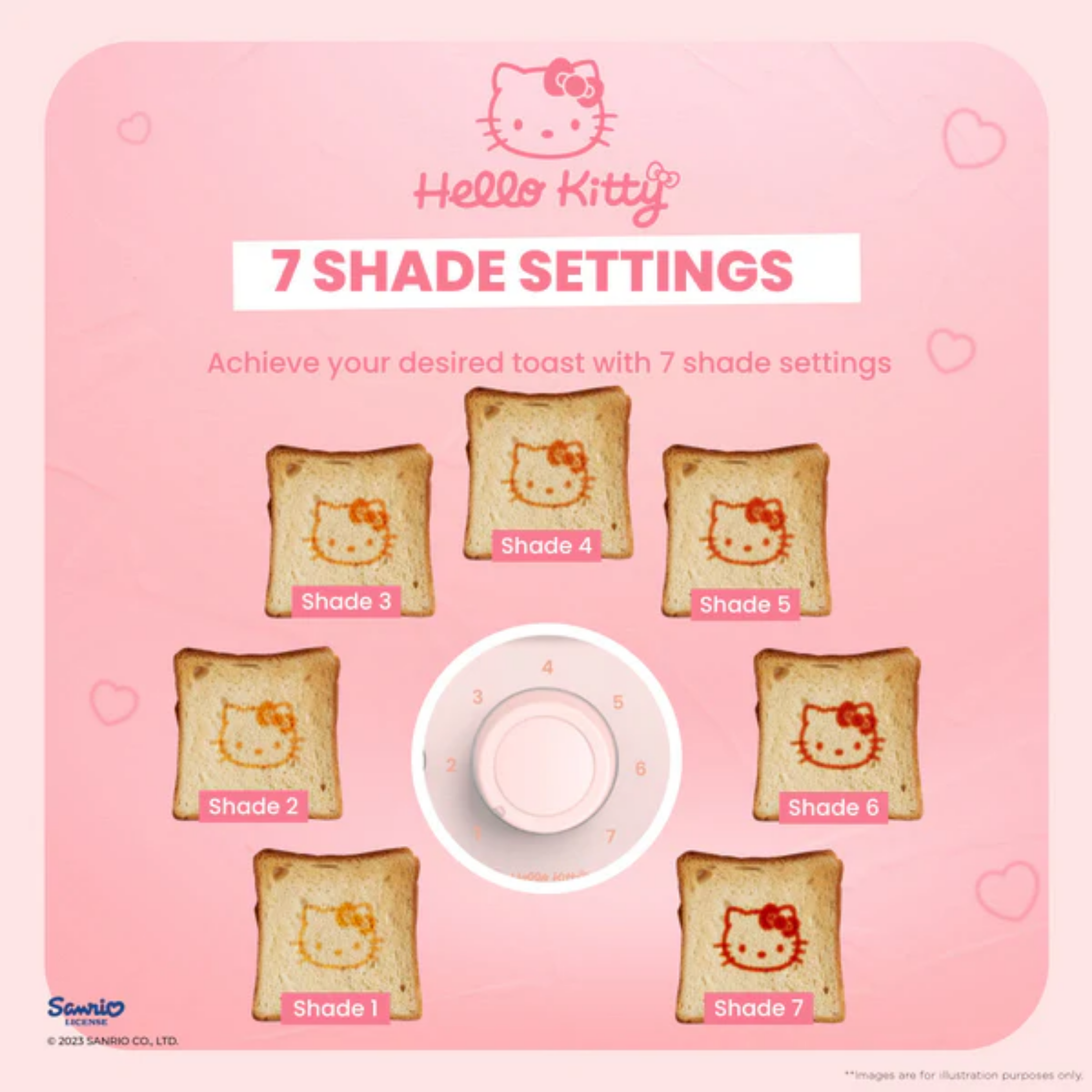 Russell Taylors 2-Slice Hello Kitty Toaster (T1HK)