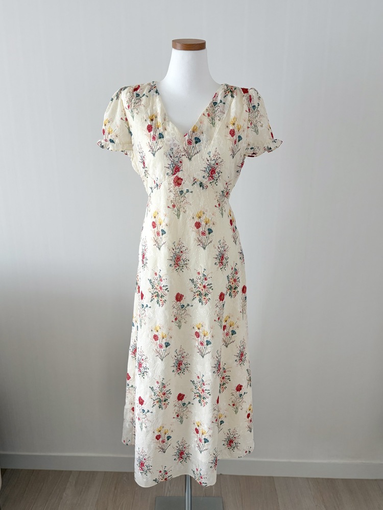 Premium Embroidered Floral Dress