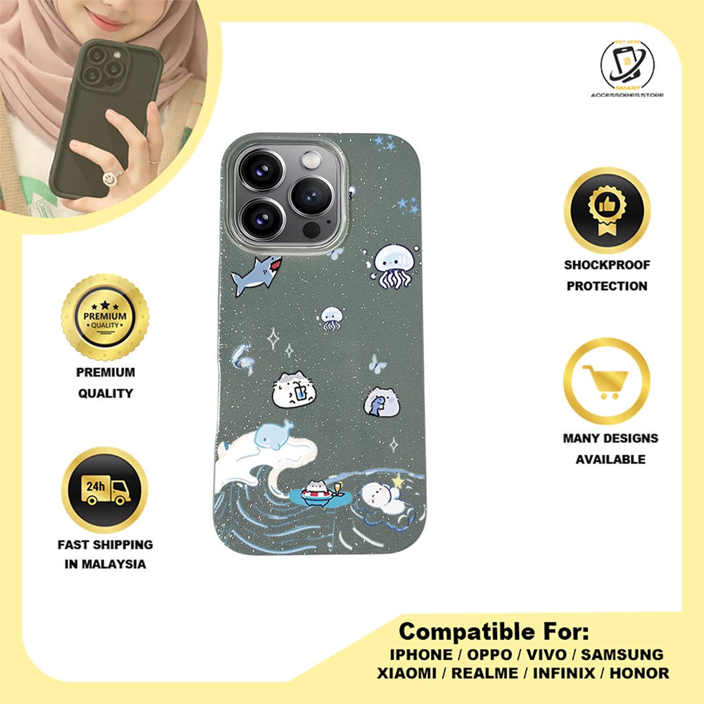 BLING CASE PHONE FOR IPHONE - DESIGN SHARK B