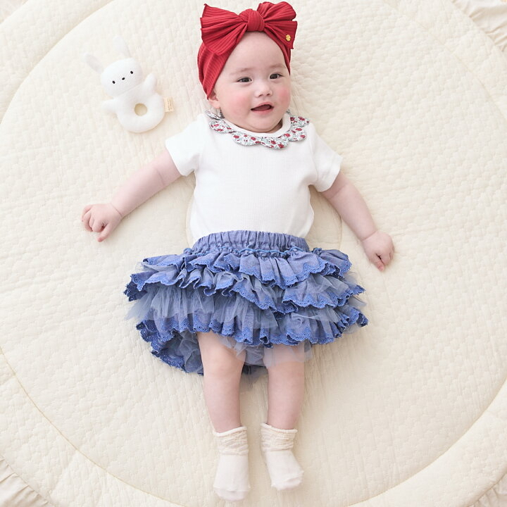 🇯🇵預訂 日本直送🇯🇵Petit Main三色蕾絲花邊層疊燈籠褲