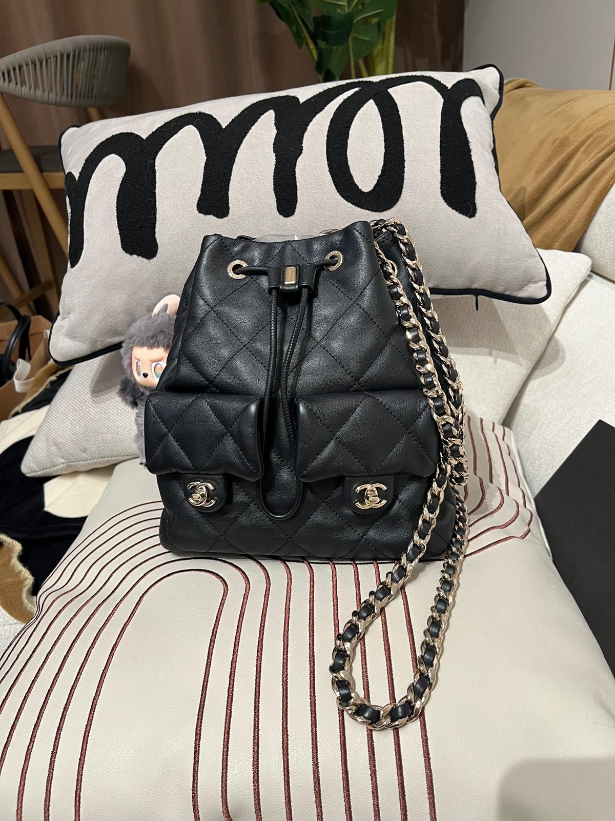 全新未使用品 Chanel backpack calfskin AS4342 黑色牛皮100%Authentic 全新未使用品UNUSED✅晶片✅塵袋✅盒