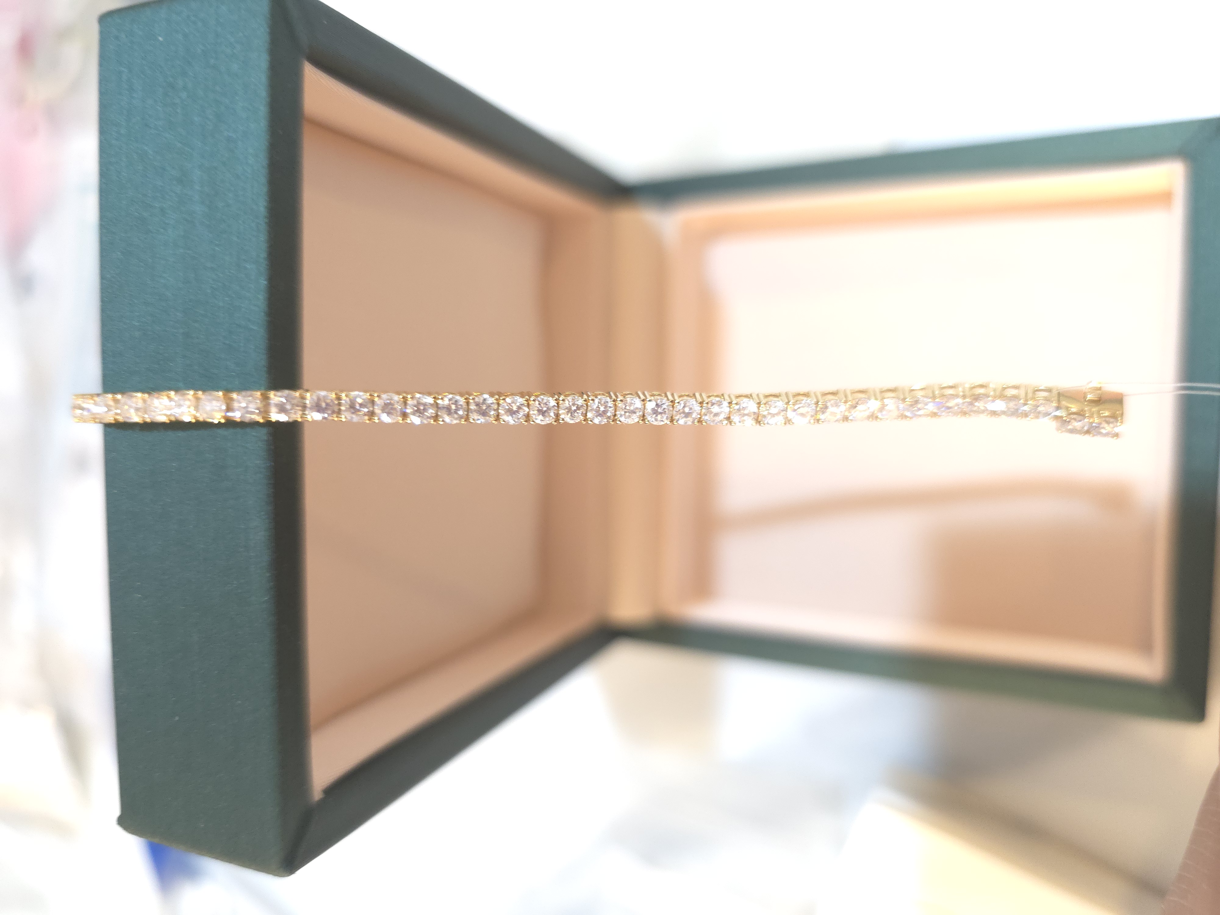 18K培育鑽石手鏈 d3.12/60 G6.254 S15.5