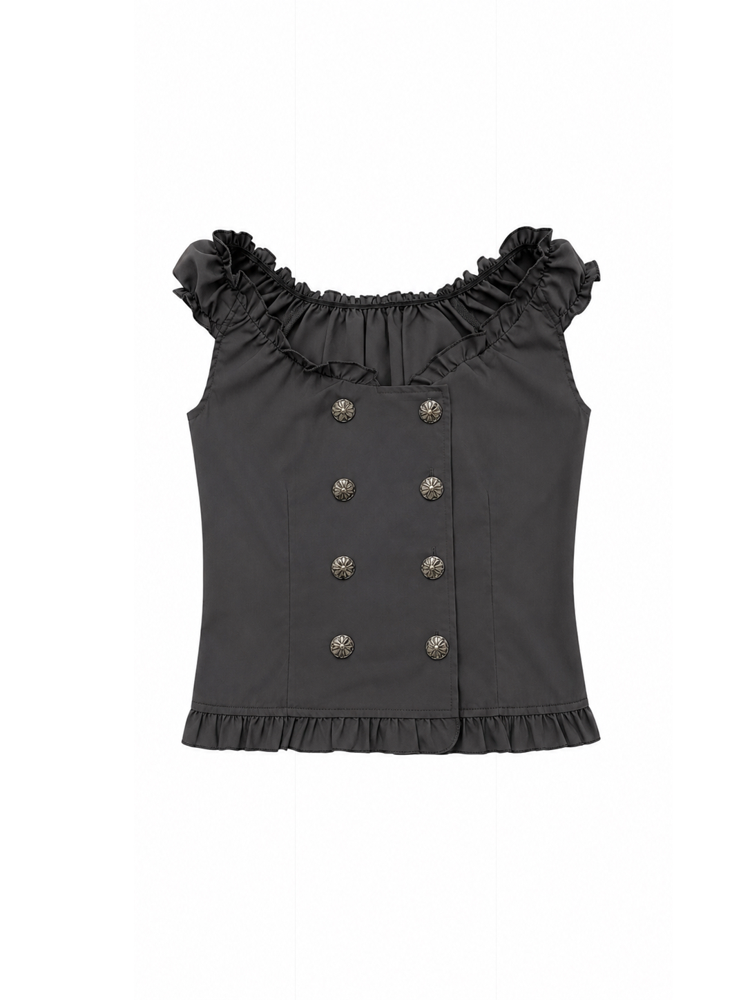 Off Shoulder Frill Trim Top