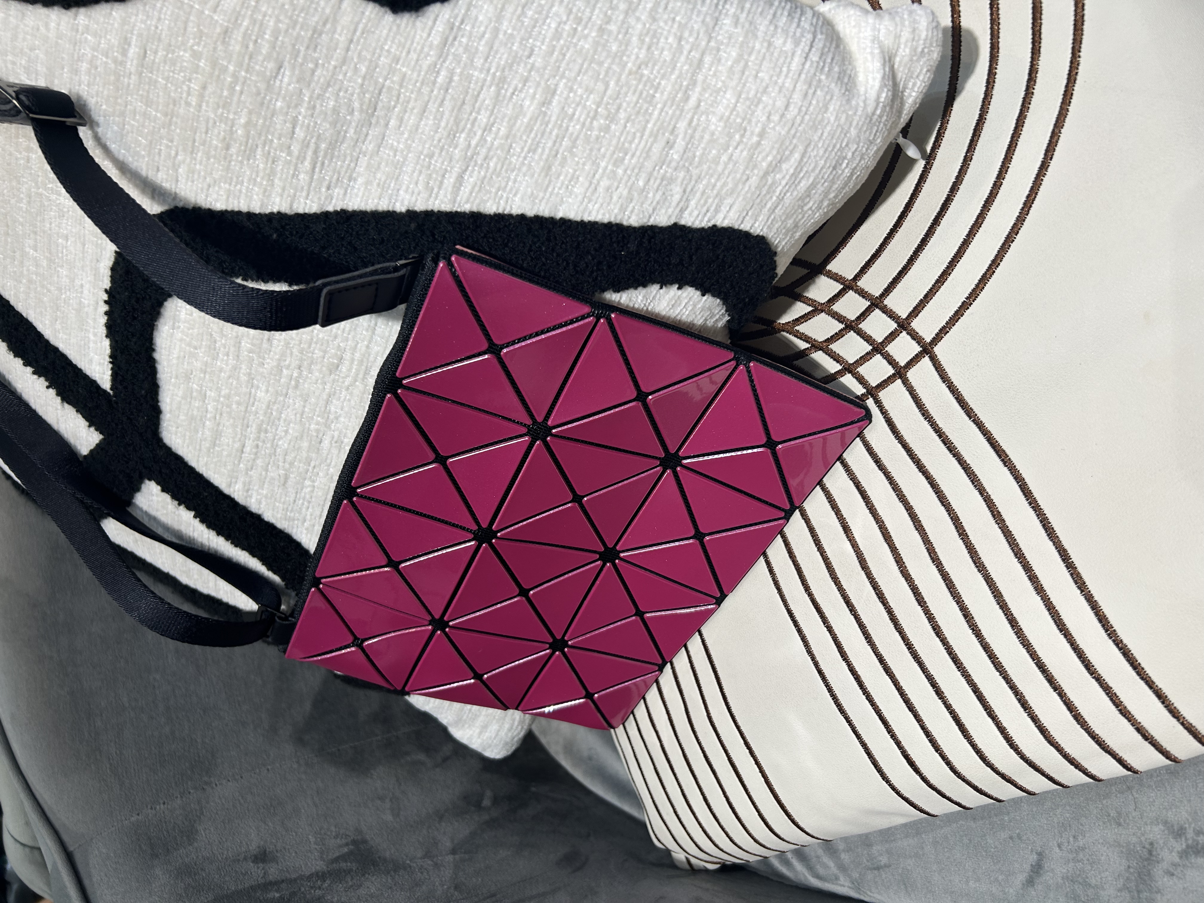 Issey Miyake Bao Bao Lucent W Color Crossbody Bag 100%Authentic, 98%New