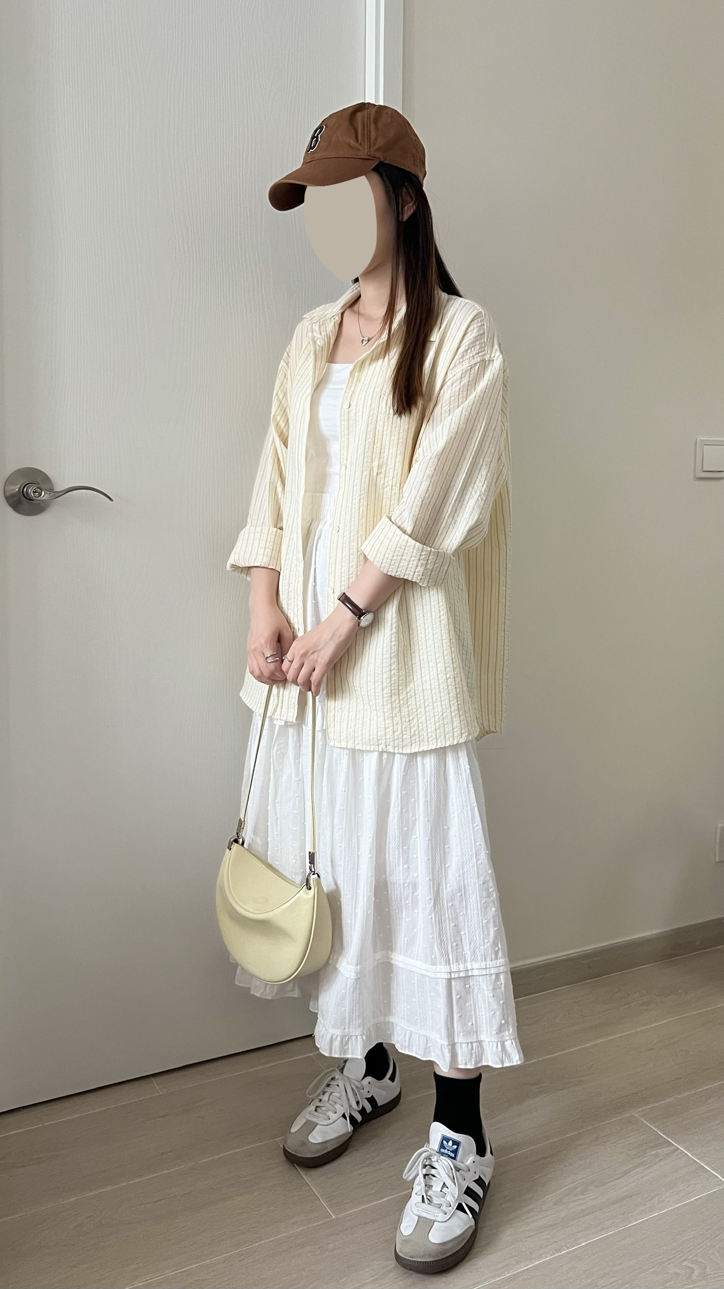 檸檬皺皺條紋恤衫 免熨