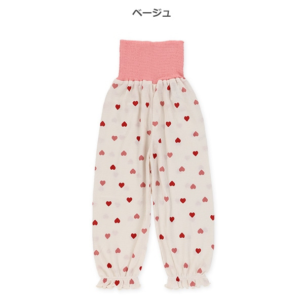 🇯🇵預訂 日本直送🇯🇵愛心條紋華夫格包腹束腳長褲兩件套（四季款）