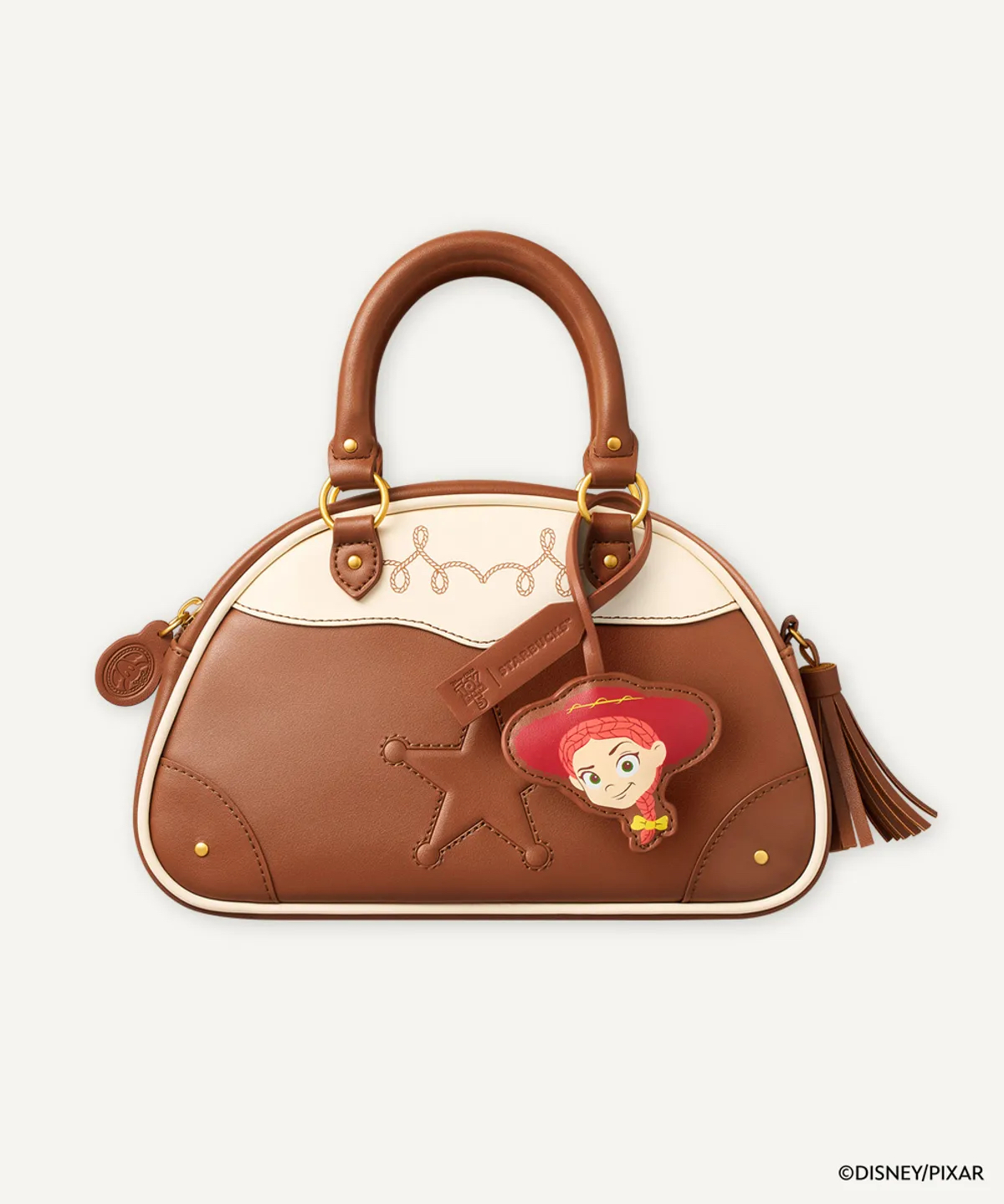TOY STORY X STARBUCKS Toy Story Cowgirl Bowling Bag 牛仔翠絲棕色保齡球手提袋 