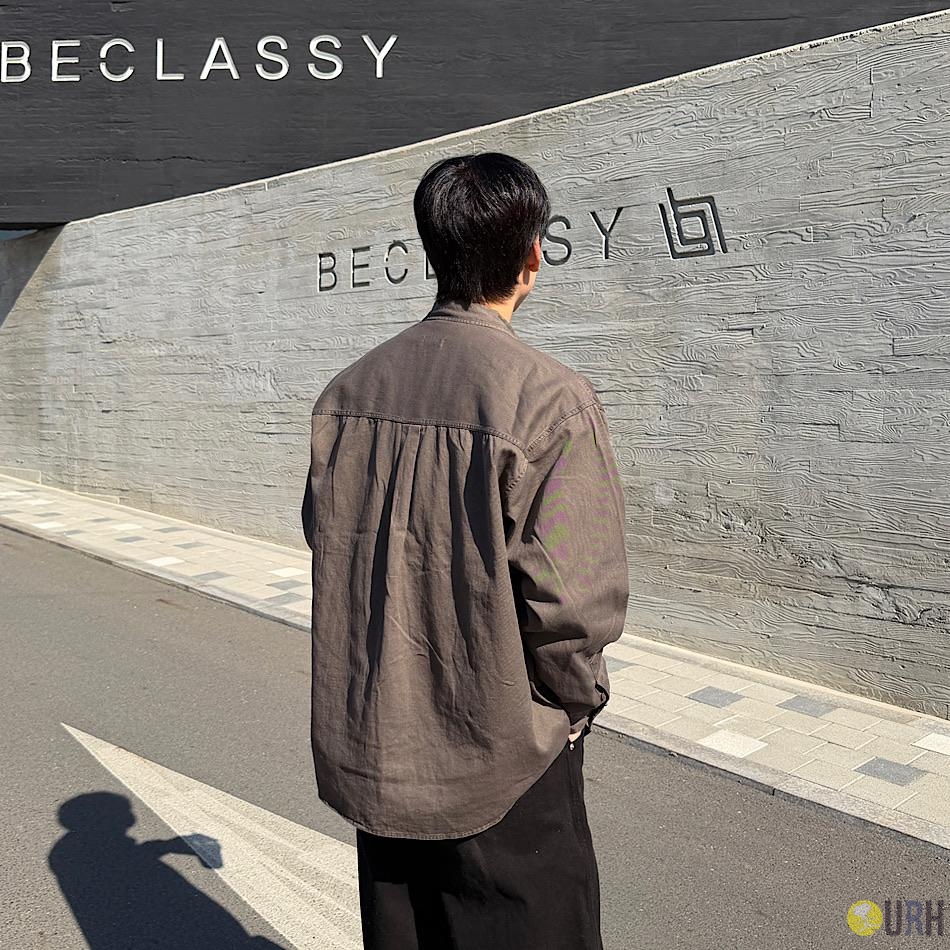 【100%保證韓國直送】雙口袋水洗棉質休閒長袖恤衫 👕 [3 color] RF118541