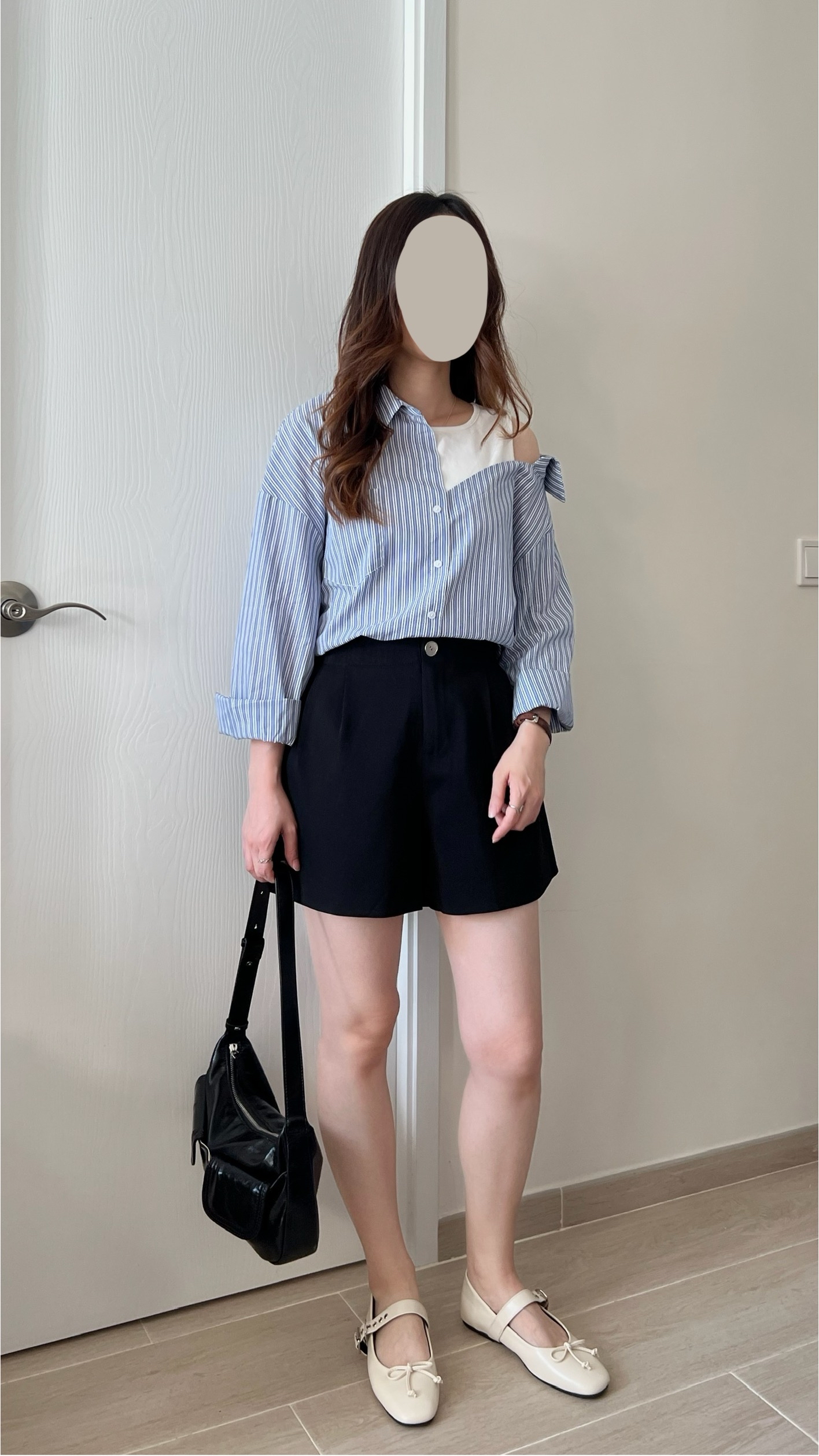 自留推薦假兩件恤衫 現貨