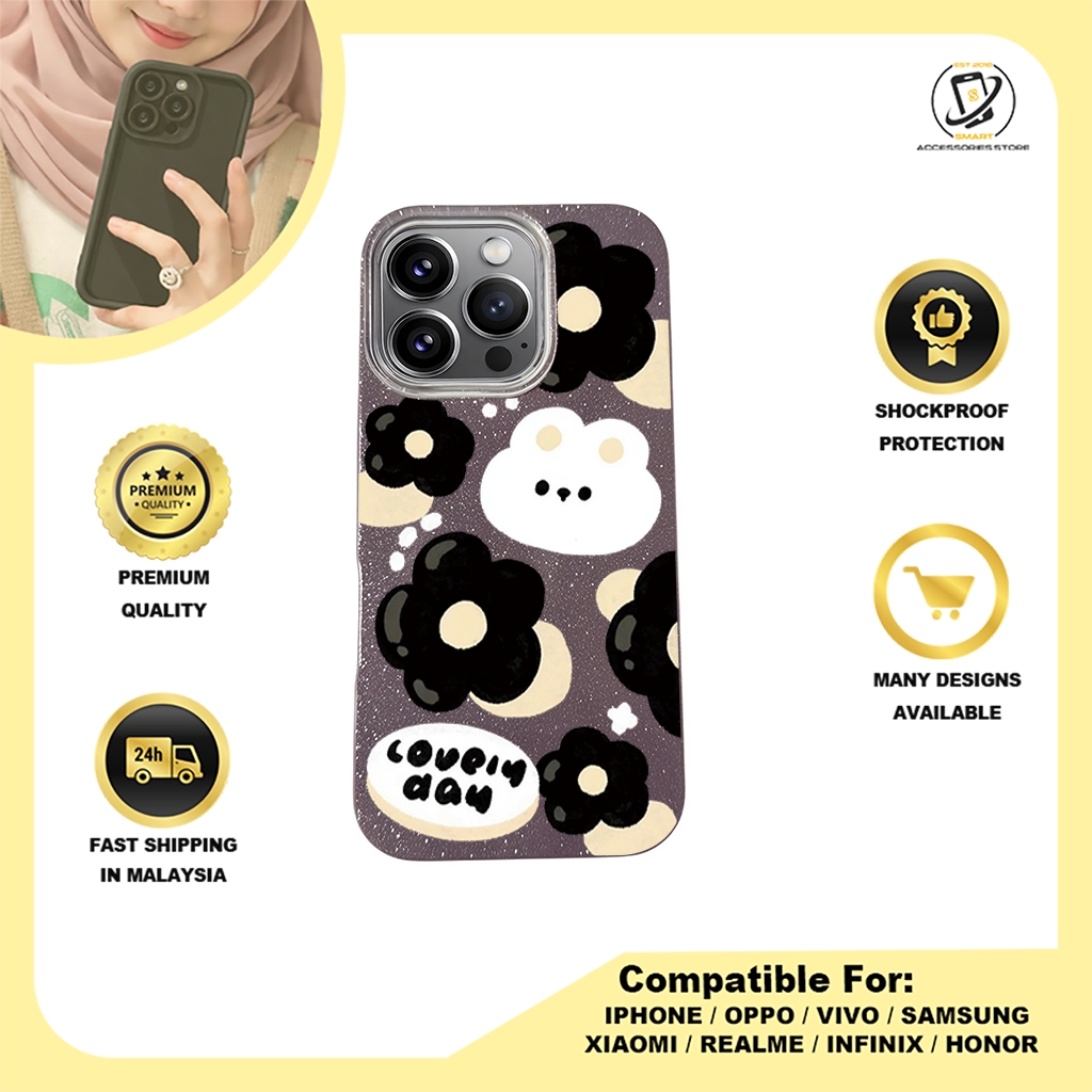 BLING CASE PHONE FOR IPHONE - DESIGN FLOWER Y