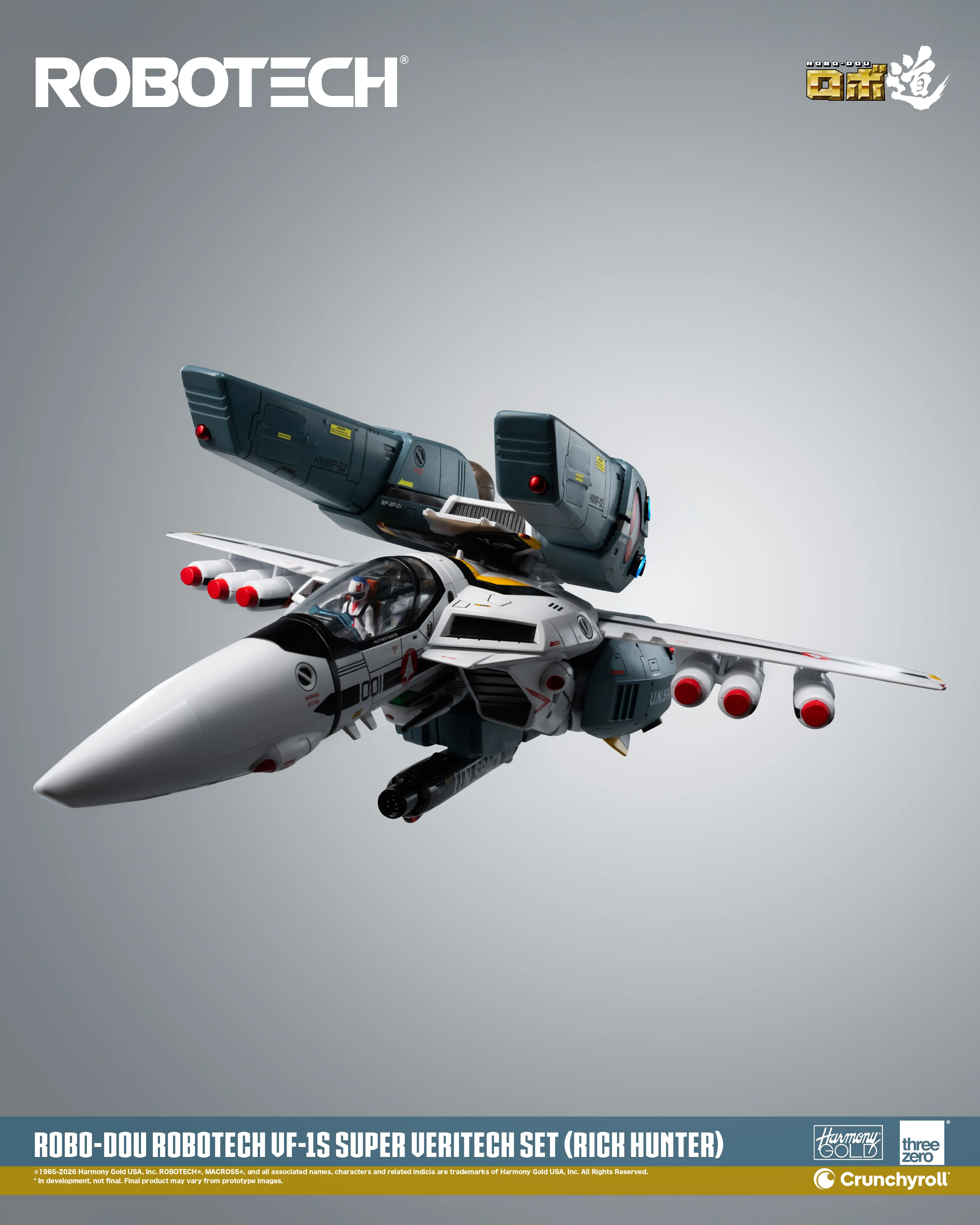 (預訂訂金 $700) (總價 $1786) threezero ROBO道 超時空要塞 Macross VF-1S 變形戰鬥機超級裝甲套裝 (獵龍 洛·福卡) (行版) ROBO-DOU Robotech VF‐1S Super Veritech Set (Rick Hunter Roy Fokker) (TZ-3Z0307) 