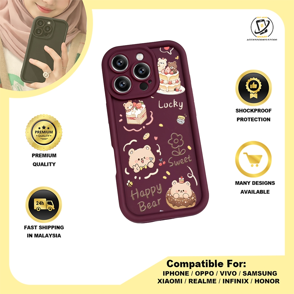 TPU DESIGN CASE PHONE FOR HONOR - DESIGN BEAR C