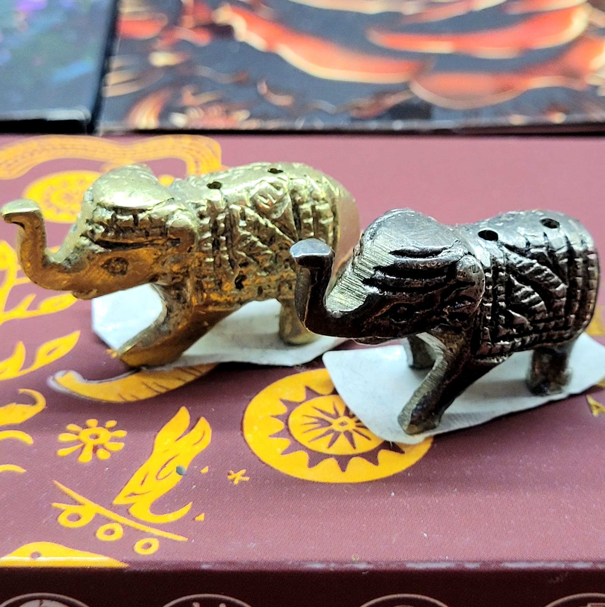 印度黃銅動物香座 