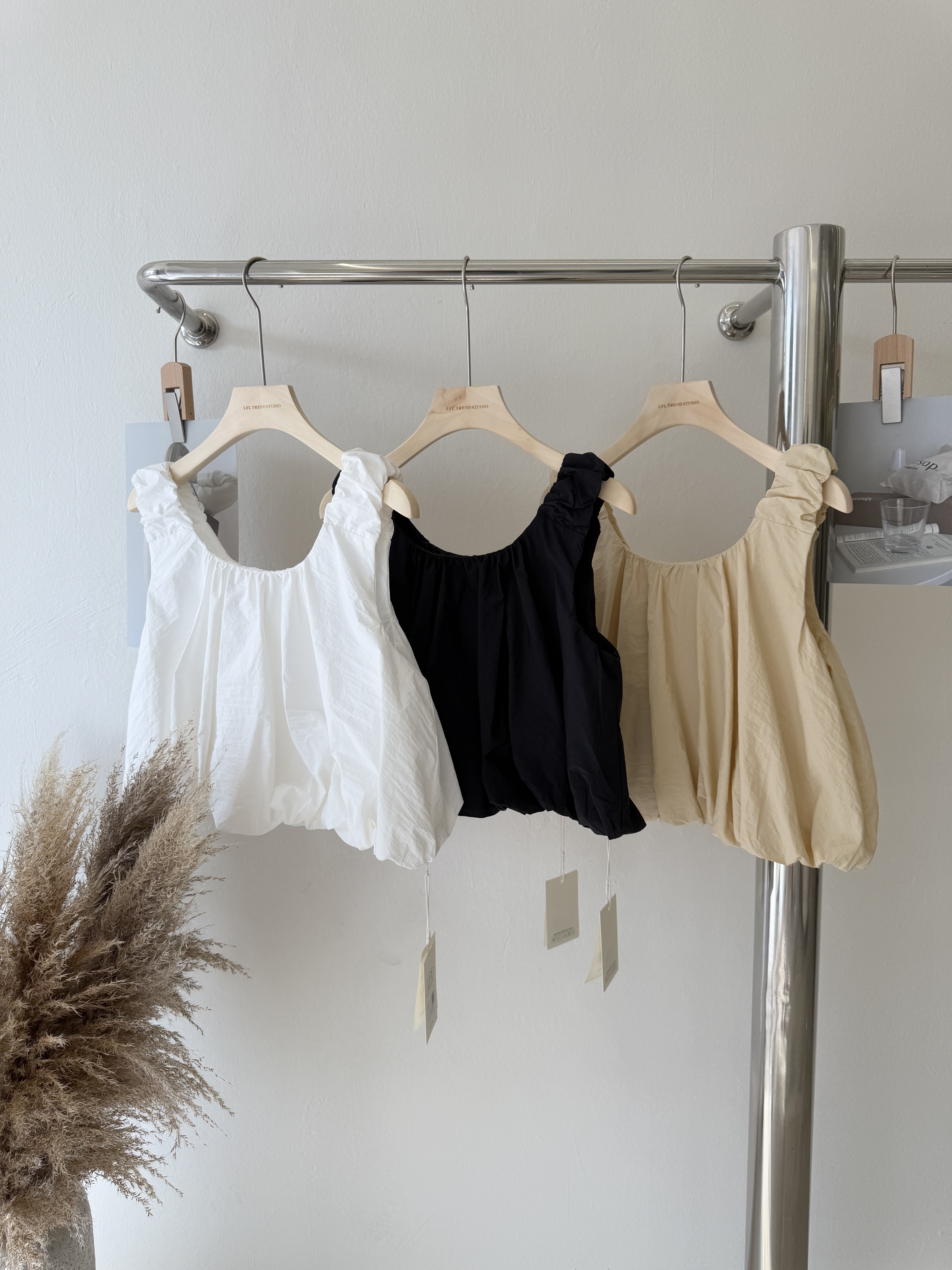 6546 韩系少女感花苞背心