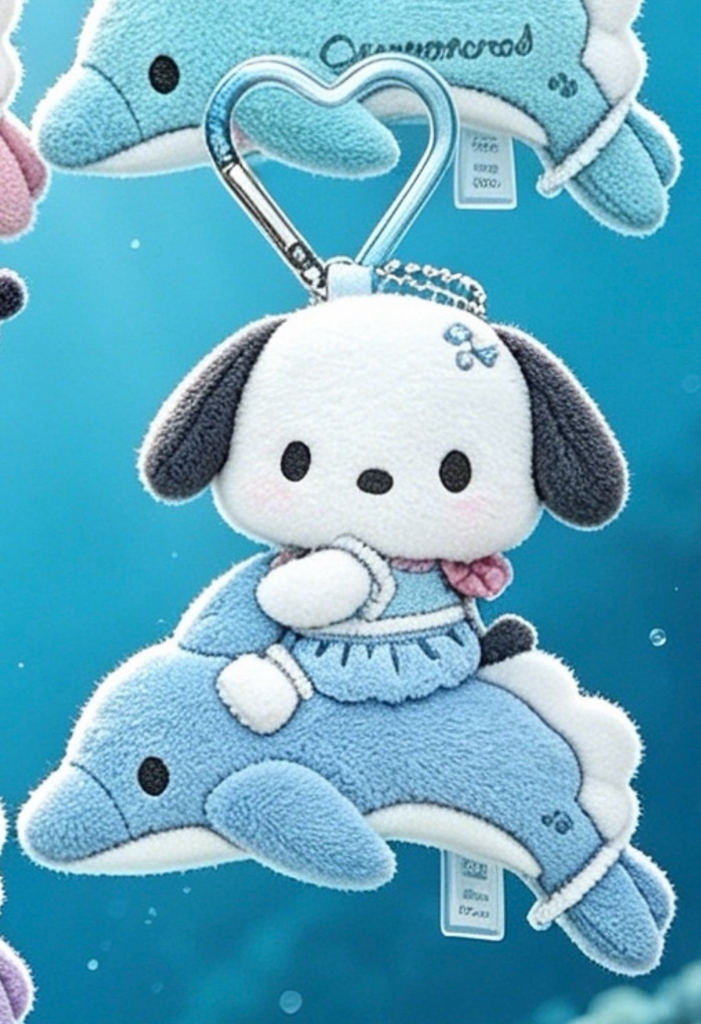 [7月尾到貨]Sanrio 7月新款海豚公仔掛件系列