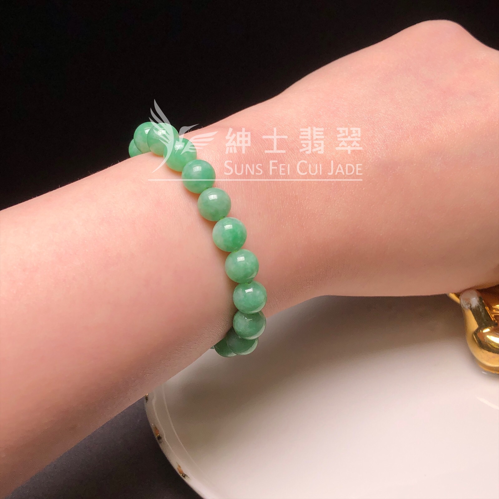 #CA00666 滿綠手串