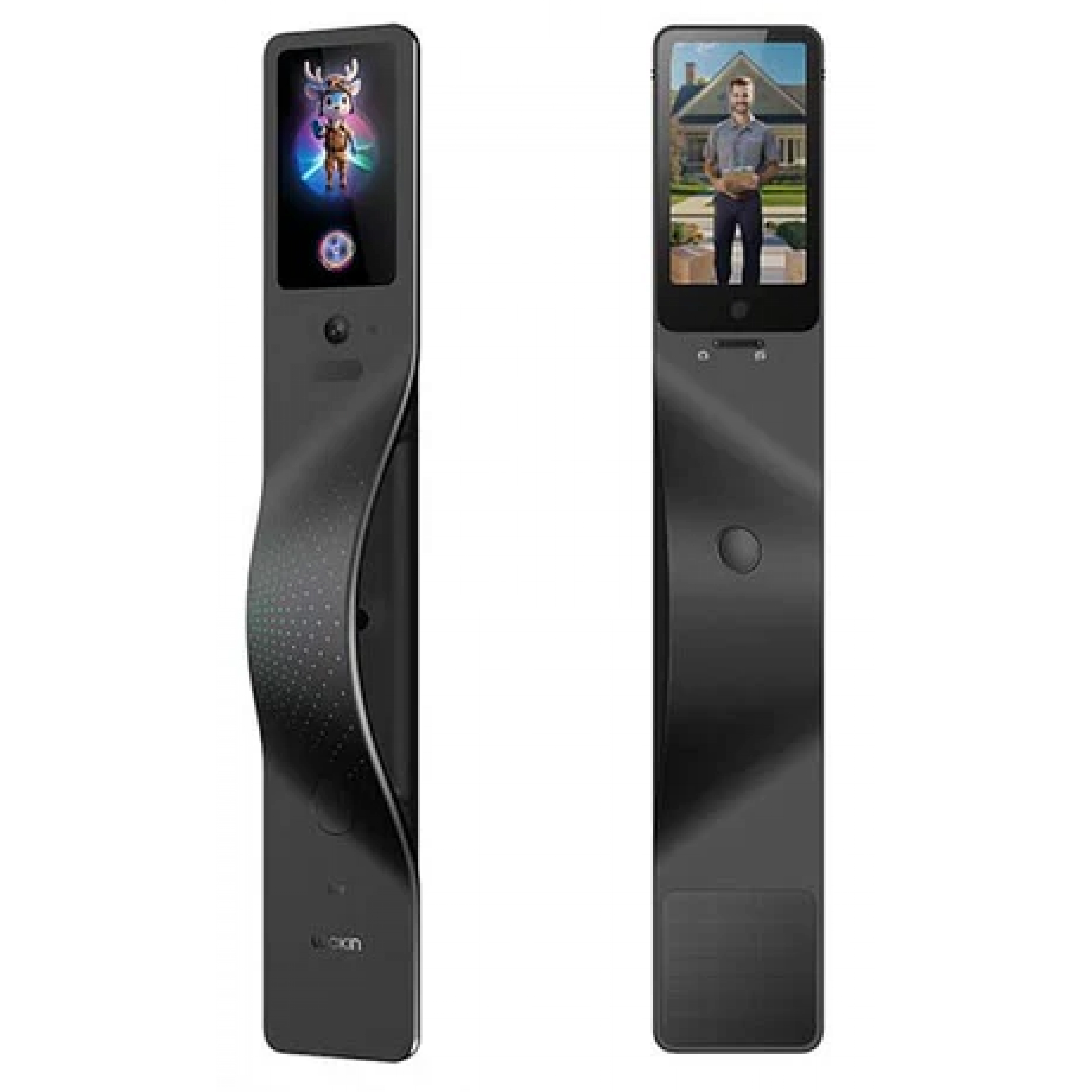 (Lockin 鹿客原裝行貨 原廠兩年保養服務) Lockin 鹿客 V7 Max 真AI智能電子門鎖(深空灰) (包括總代理基本安裝) 