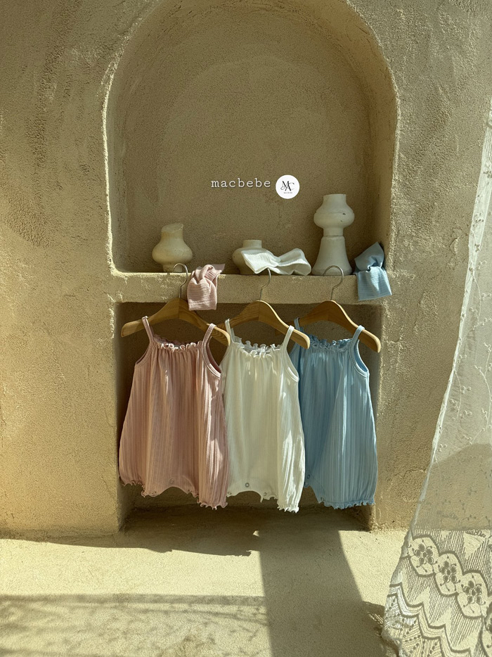 🇰🇷macbebe 吊帶連身衣+髮帶