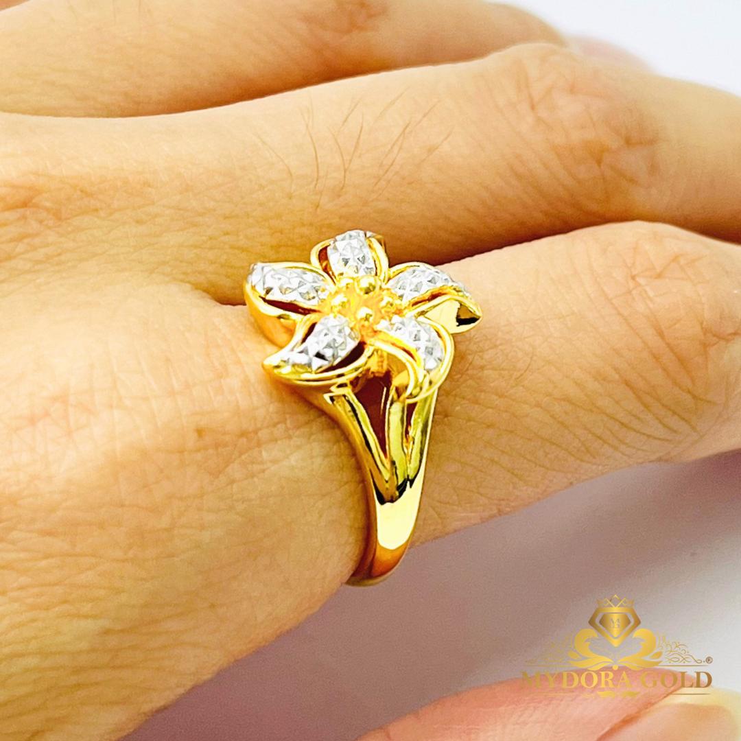 MYDORA Cincin Bunga Ayu Spinwind (5G) l EMAS 916/22K