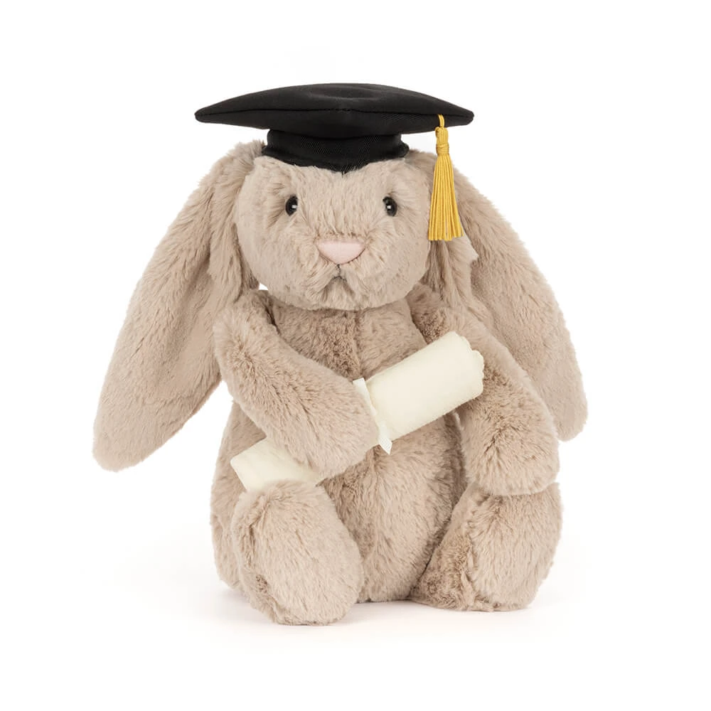 JELLYCAT Bashful Bunny Graduation Outfit畢業卡其色兔兔H31cm