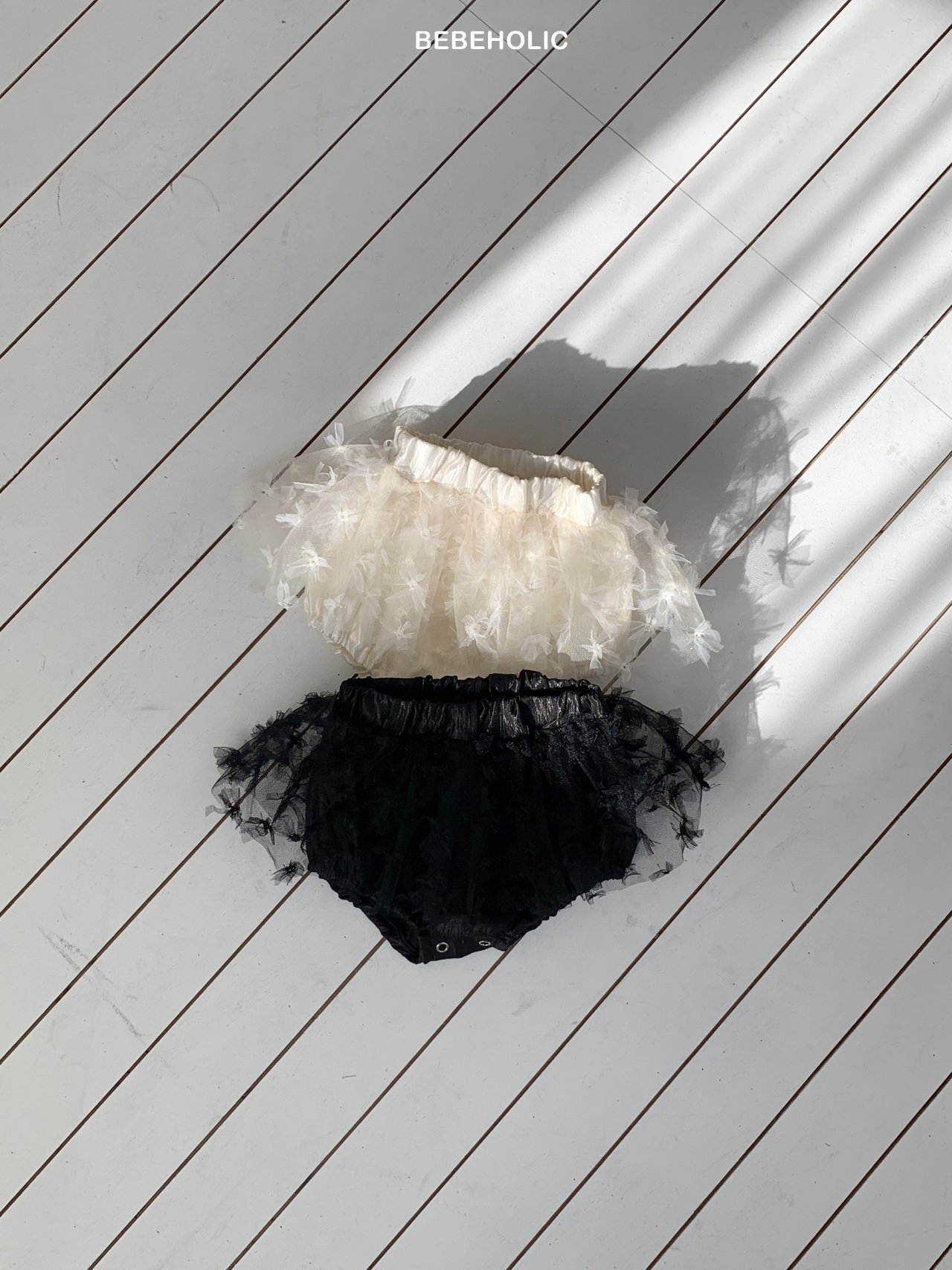 🌸預訂 韓國直送🌸🇰🇷BEBEHOLIC兩色花朵紗裙燈籠褲