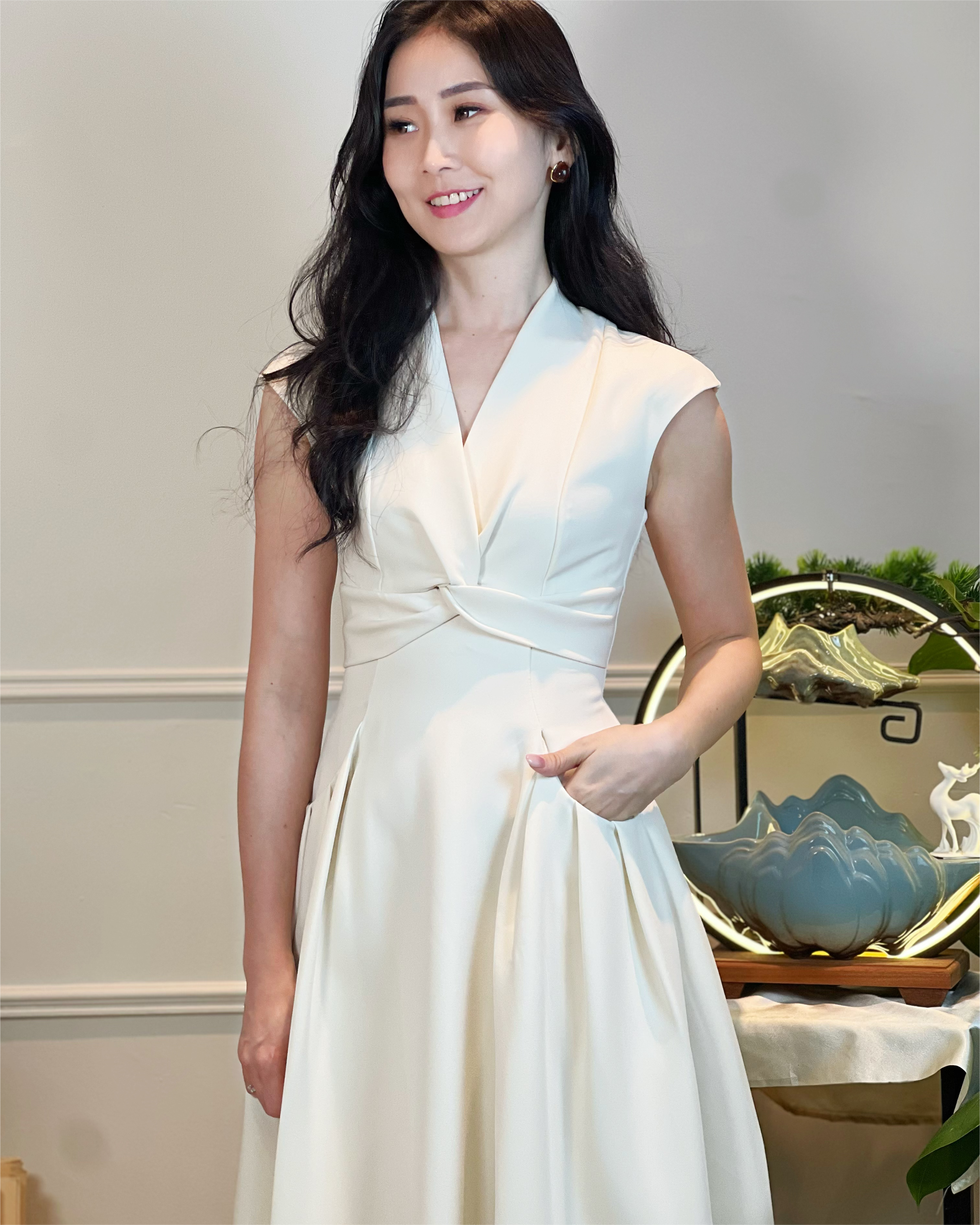 5092 Elena Grace Midi Dress