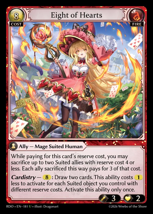 Eight of Hearts / RDO-181 (U)