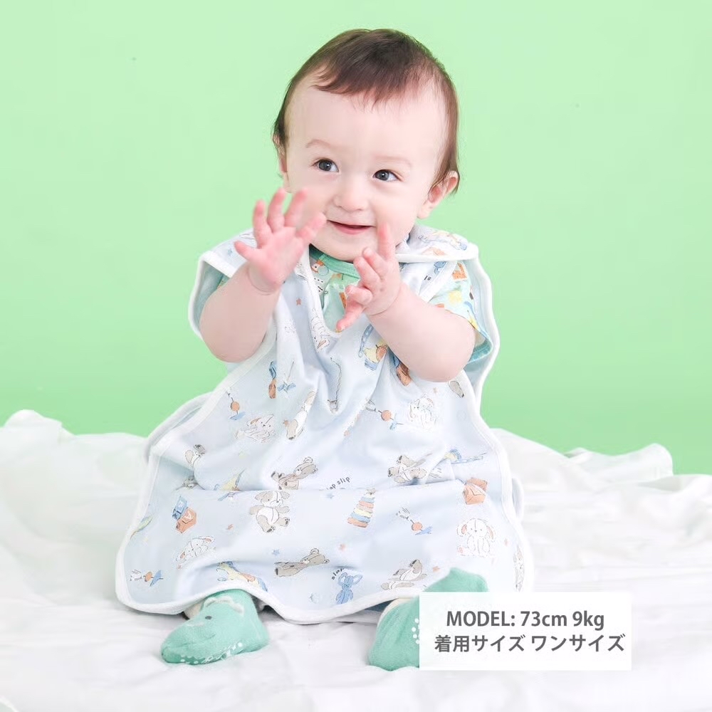 🇯🇵預訂 日本直送🇯🇵Slap Slip Baby兩色檸檬玩具滿印觸感清涼純棉防踢睡袋