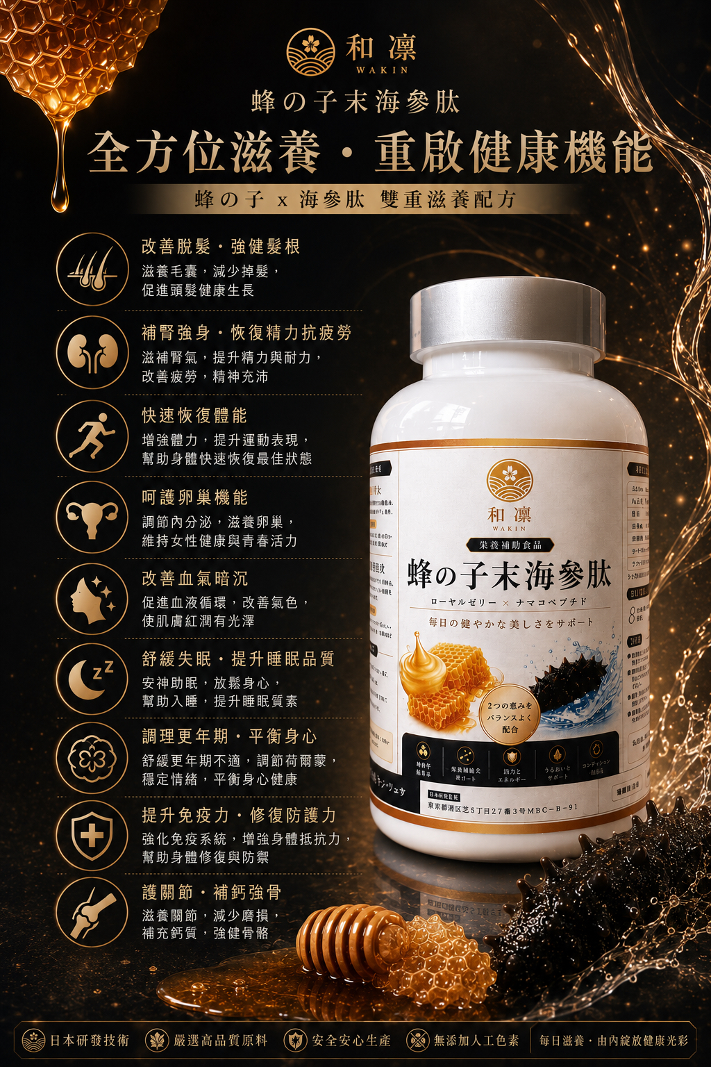 預購 5/6出貨🚚 蜂の子末海參肽升級版套裝