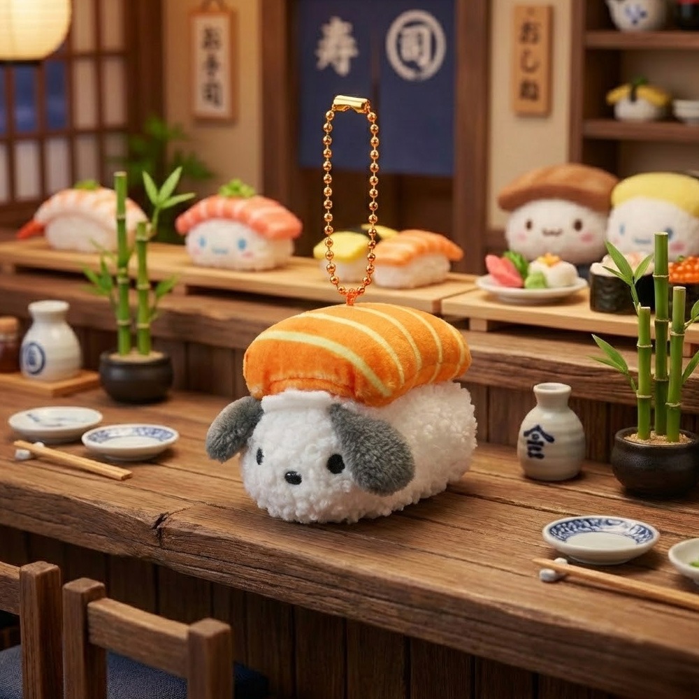 [Sanrio] Sushi 5cm公仔匙扣 (8種)