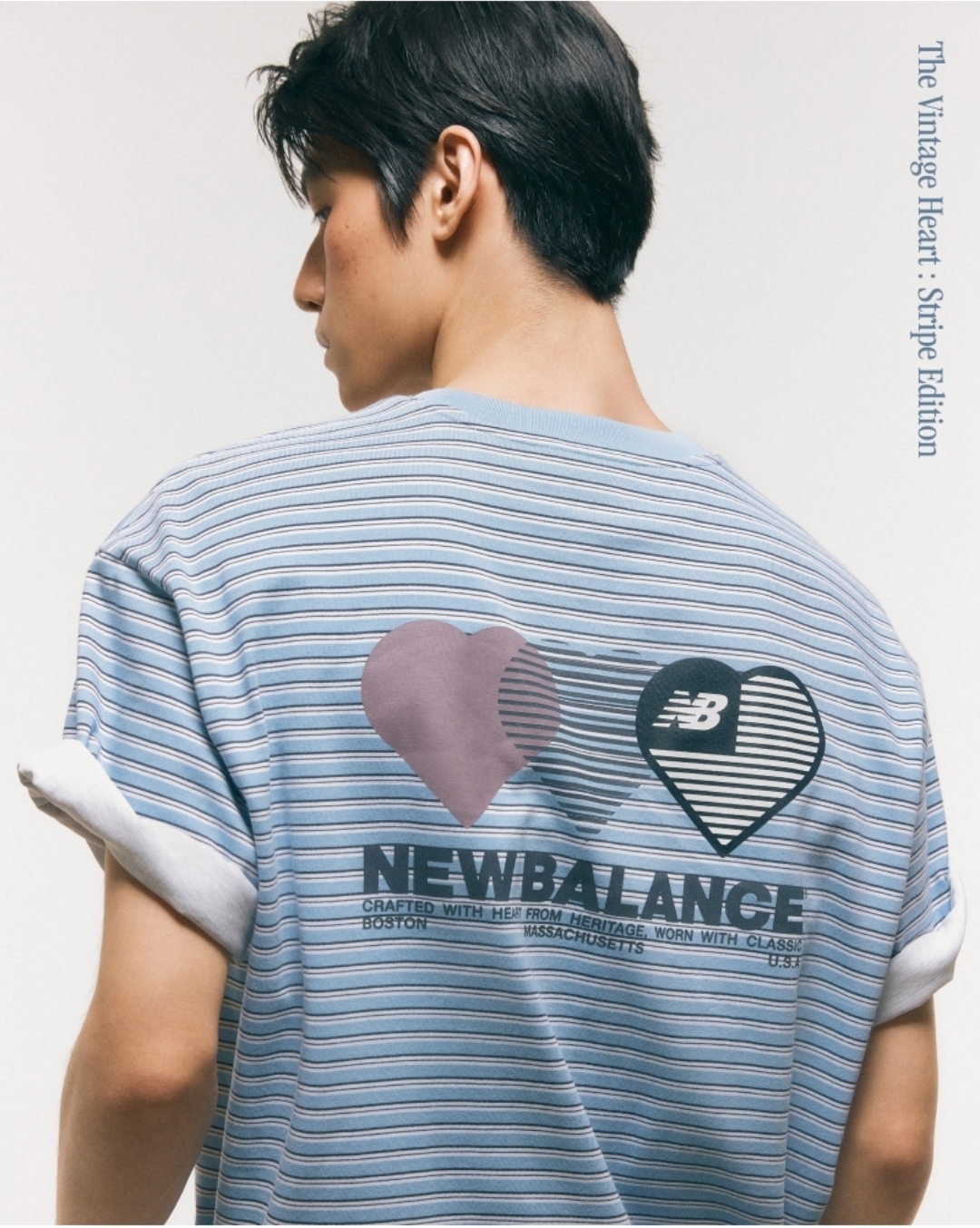 New Balance Heart Tee ｜Stripe 間條款