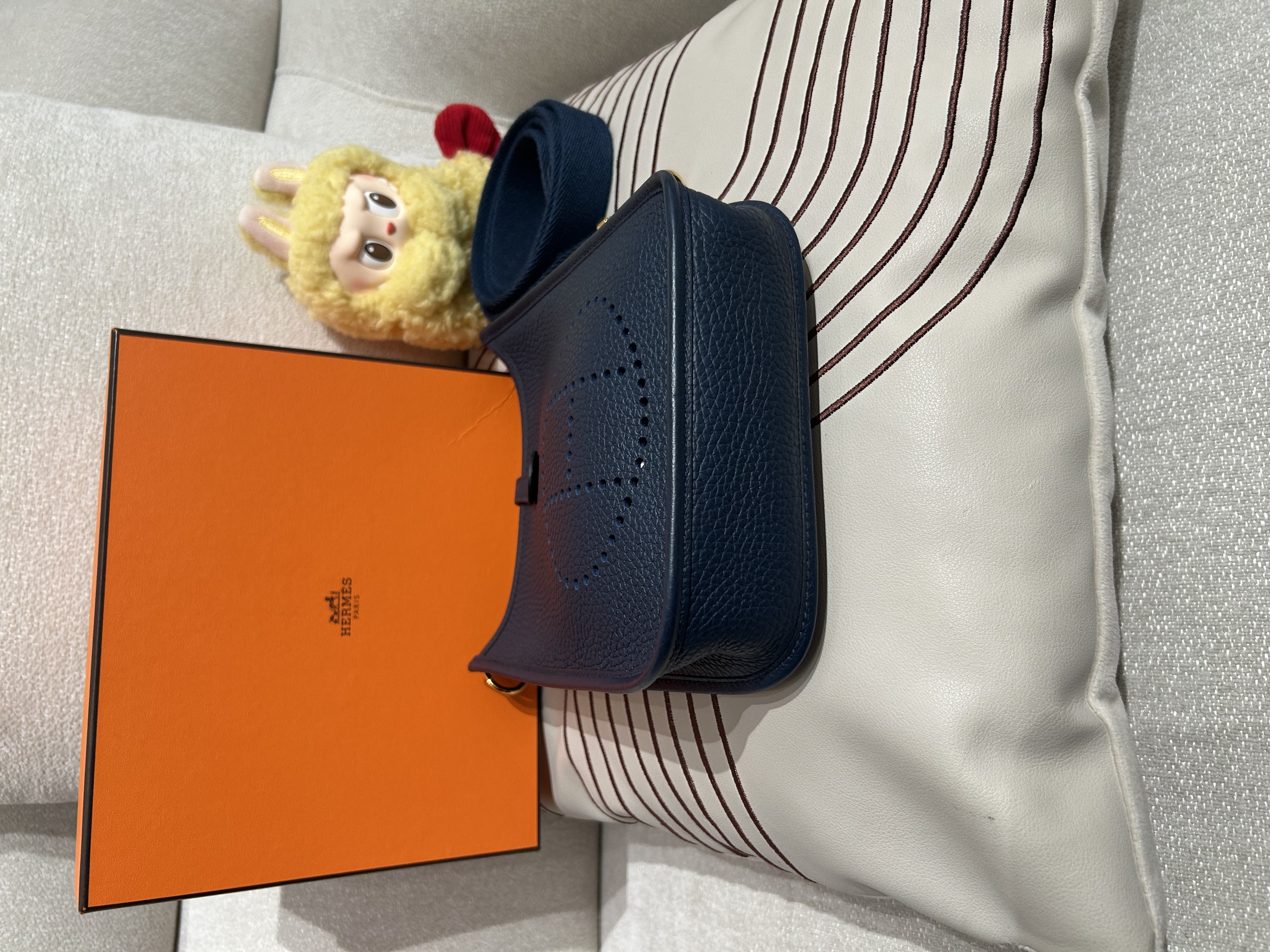 Hermes Mini Evelyne Stamp B 100%Authentic, 99%New ✅Dust bag ✅Box