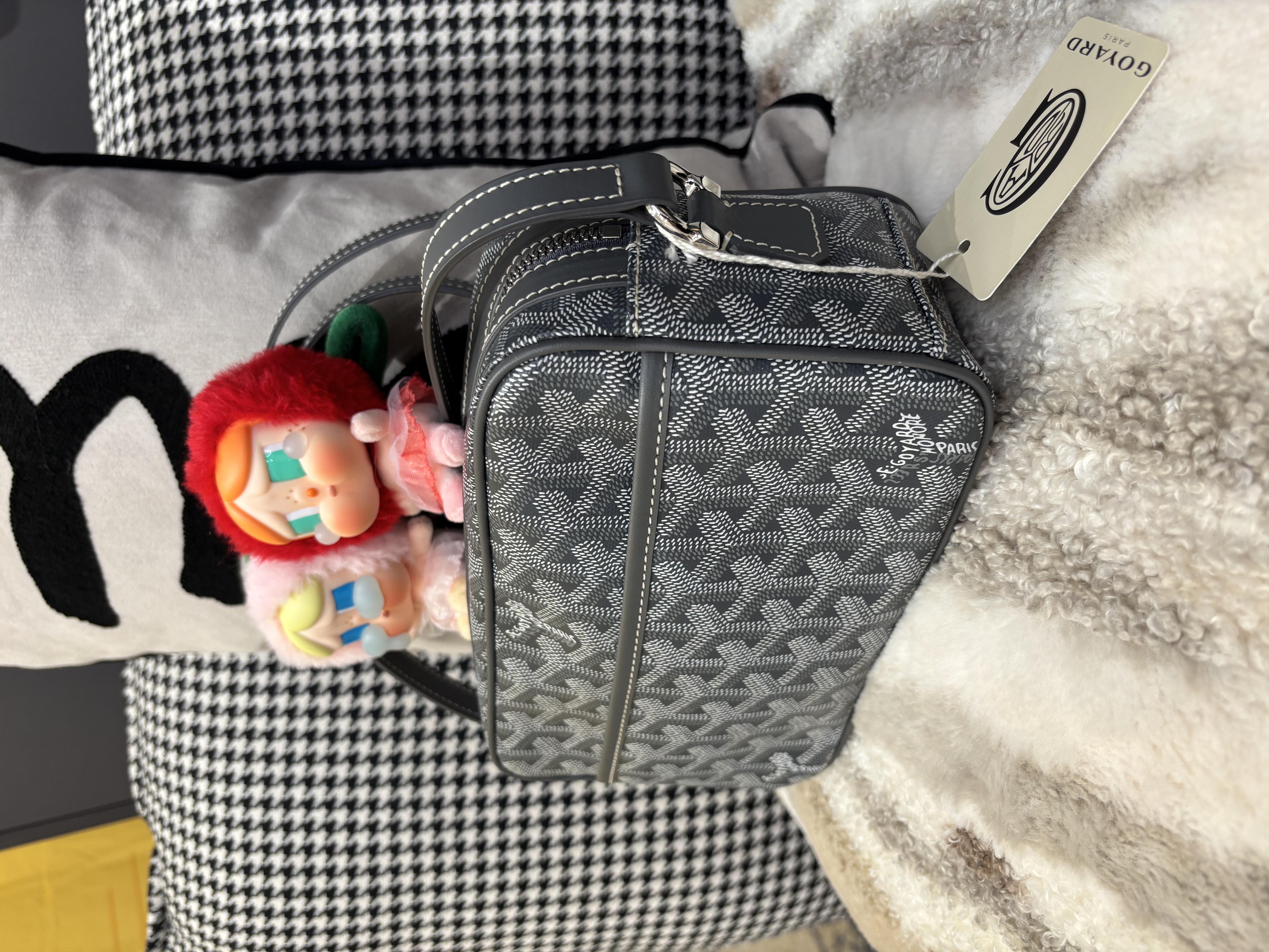 Goyard cap vert camera bag Grey 100%Authentic ,98%new ✅塵袋✅booklet