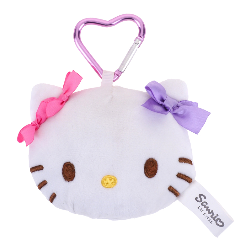 Hello Kitty Plush Mirror 毛公仔鏡連匙扣