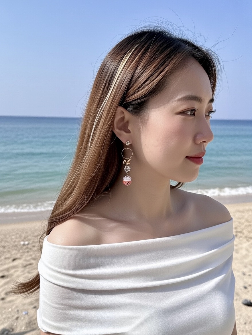 橙金招財貓耳環💰金運