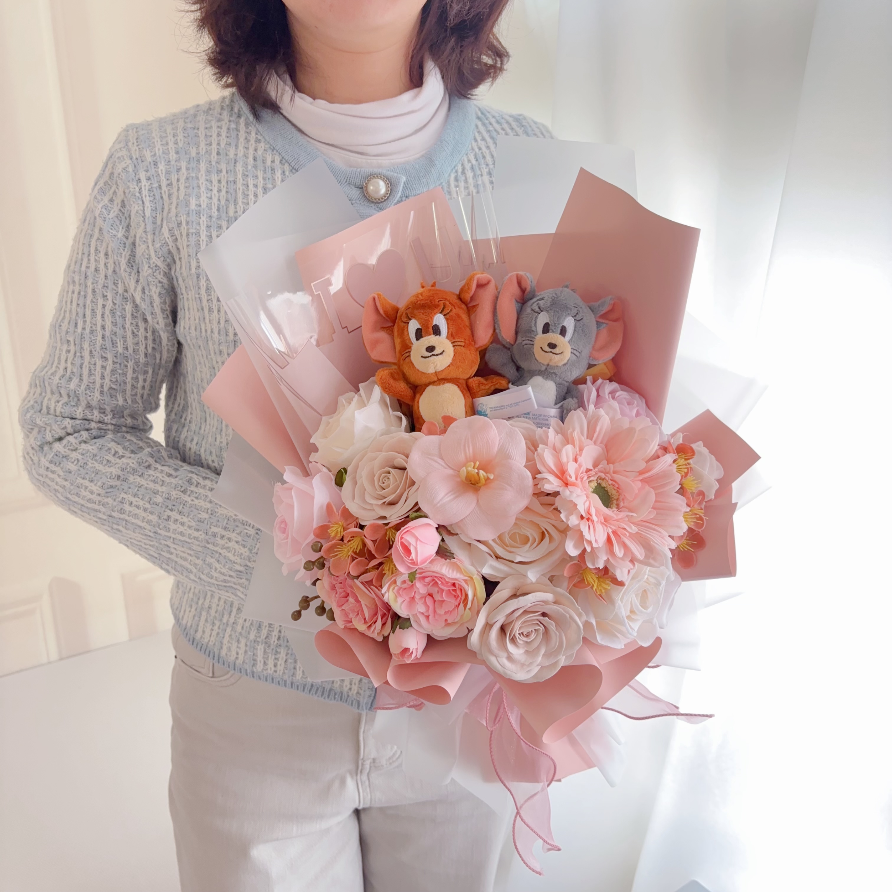 (現貨)Tom & Jerry公仔花束