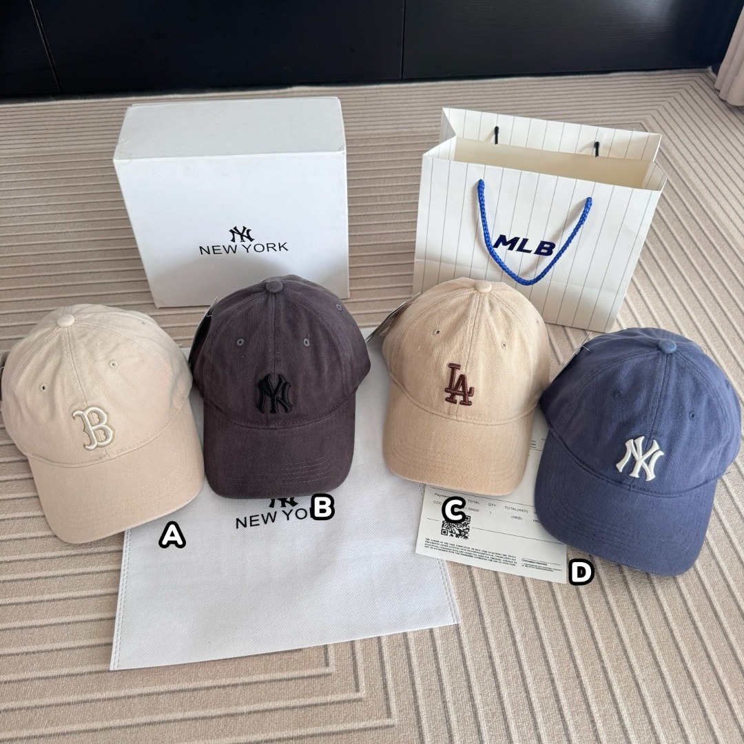 韓國🇰🇷 MLB 字母刺繡軟頂棒球帽