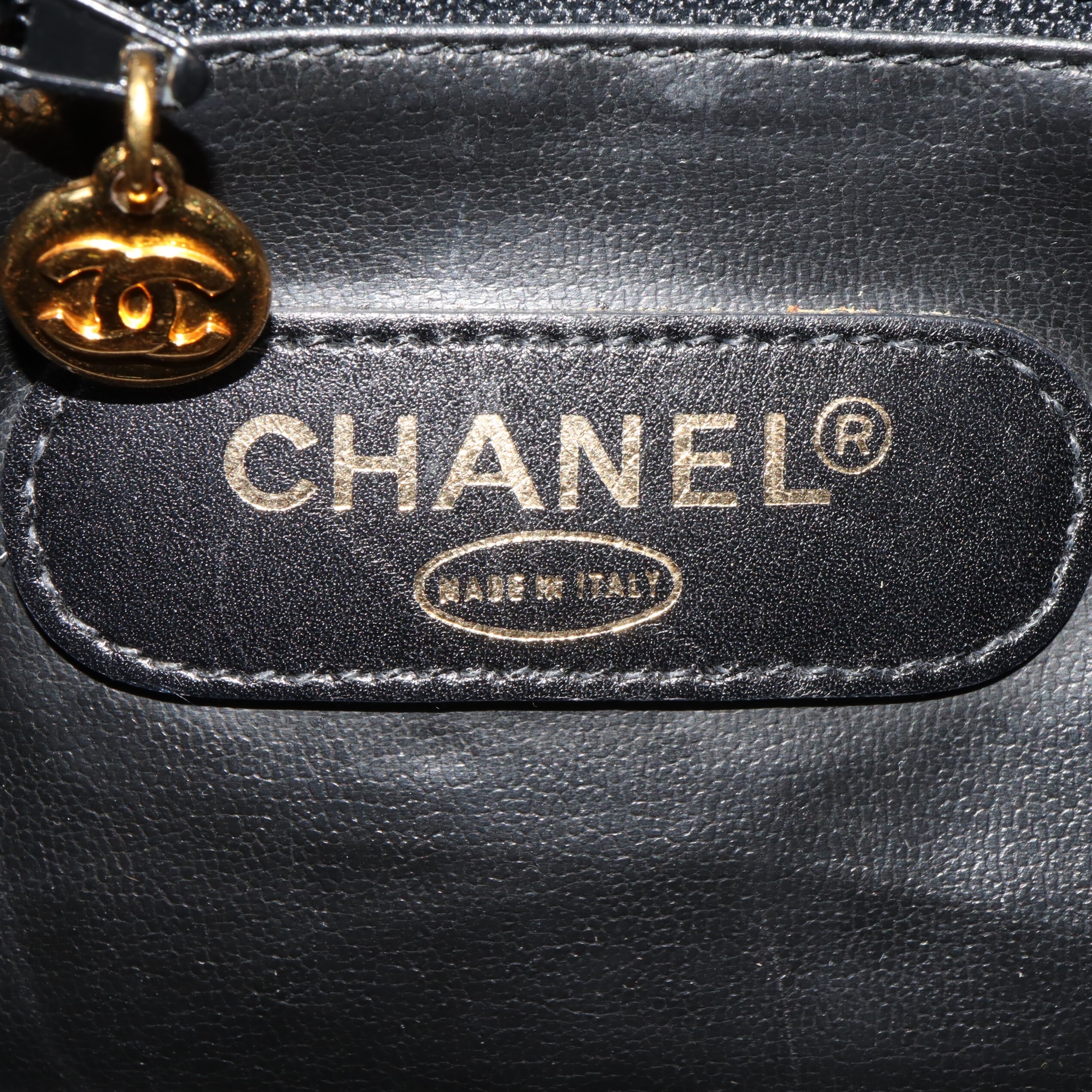 Chanel Bicolore Lambskin Boston Bag