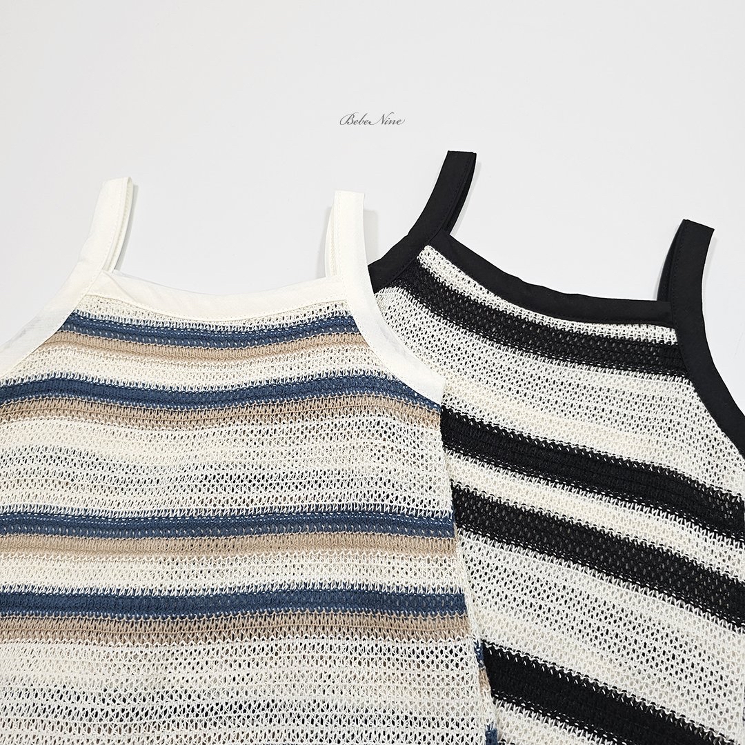 ☀️預訂 韓國直送☀️🇰🇷Bebenine兩色撞色條紋吊帶連身服