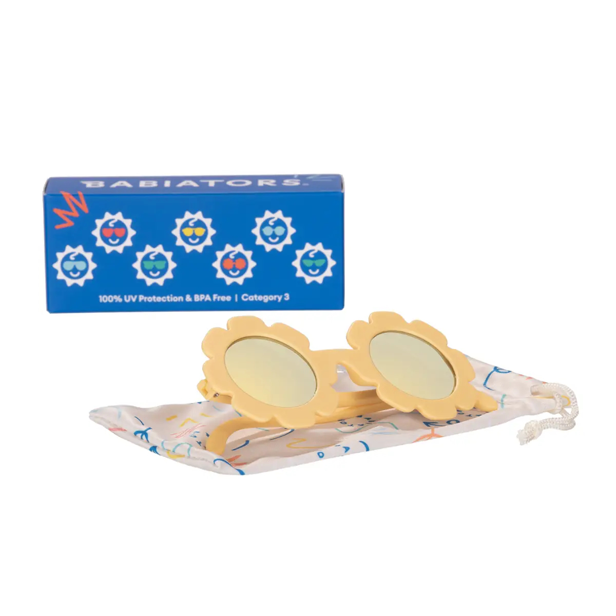 Sun Ray Flower I Yellow Polarized Mirrored Lenses