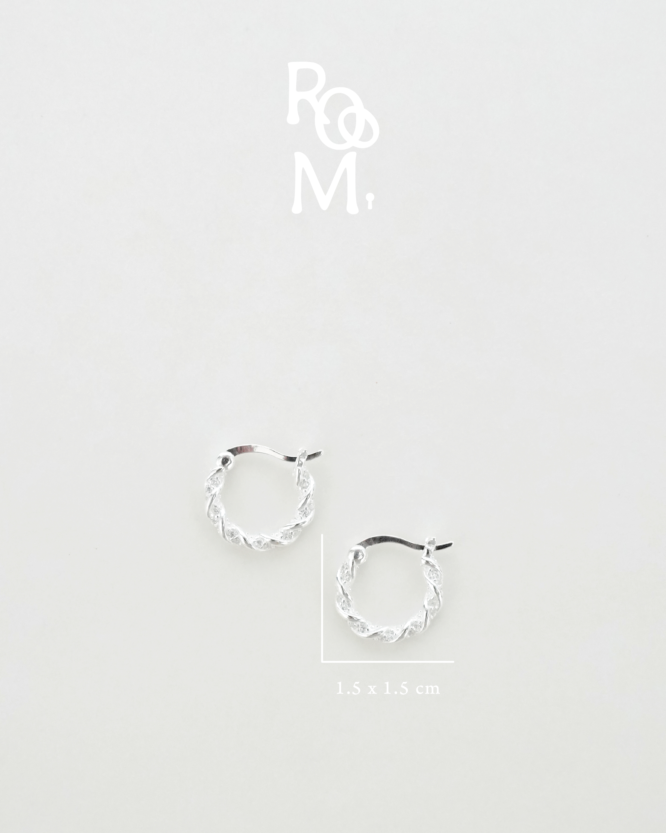 Braided Edge Hoop Earrings