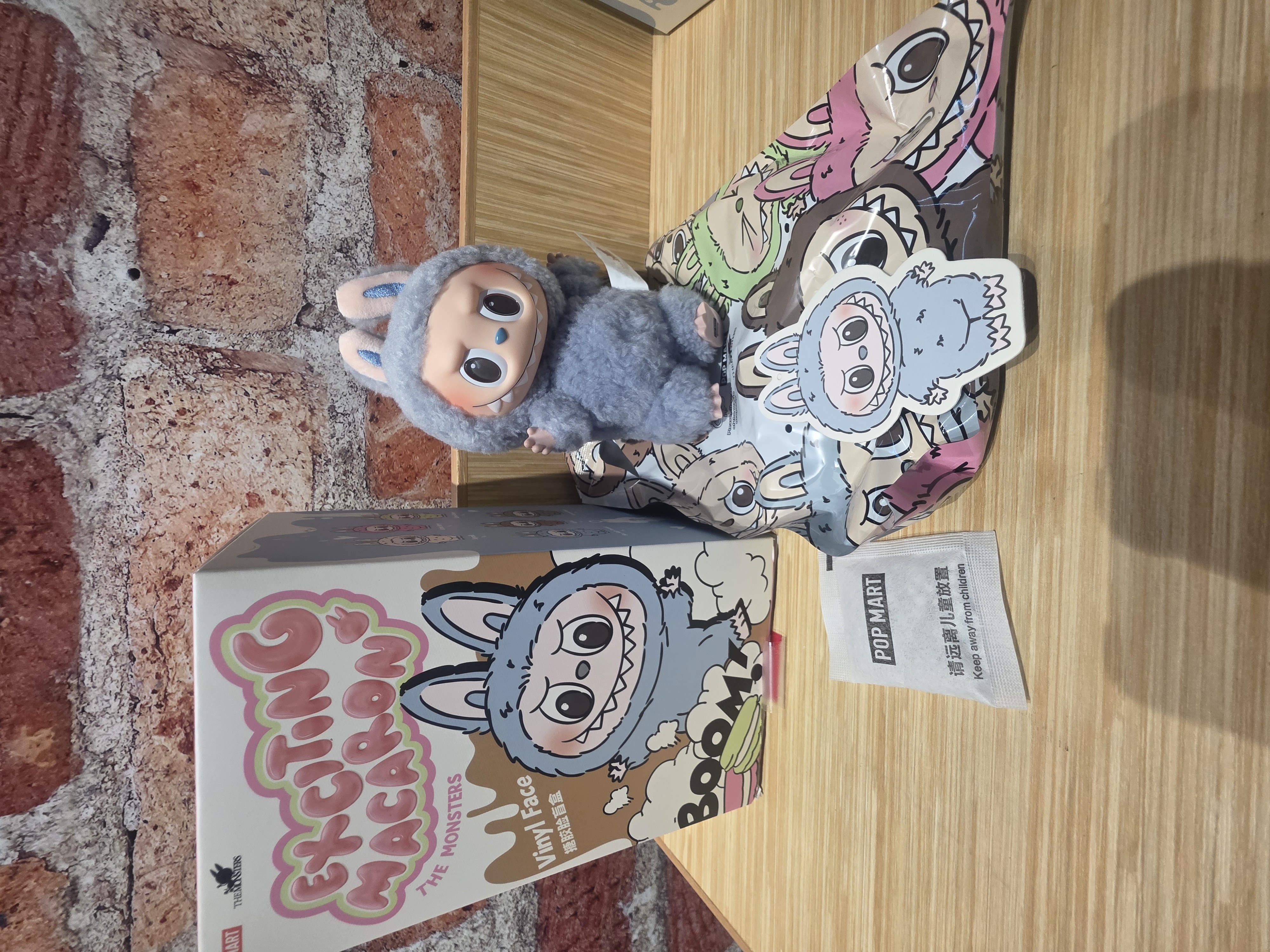 Labubu海鹽芝士搪膠臉公仔 