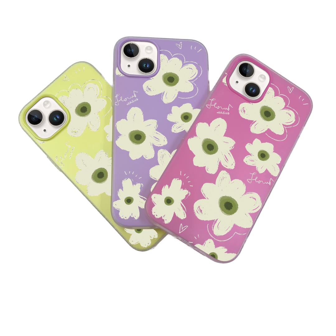JELLY CASE PHONE FOR IPHONE - DESIGN FLOWER J