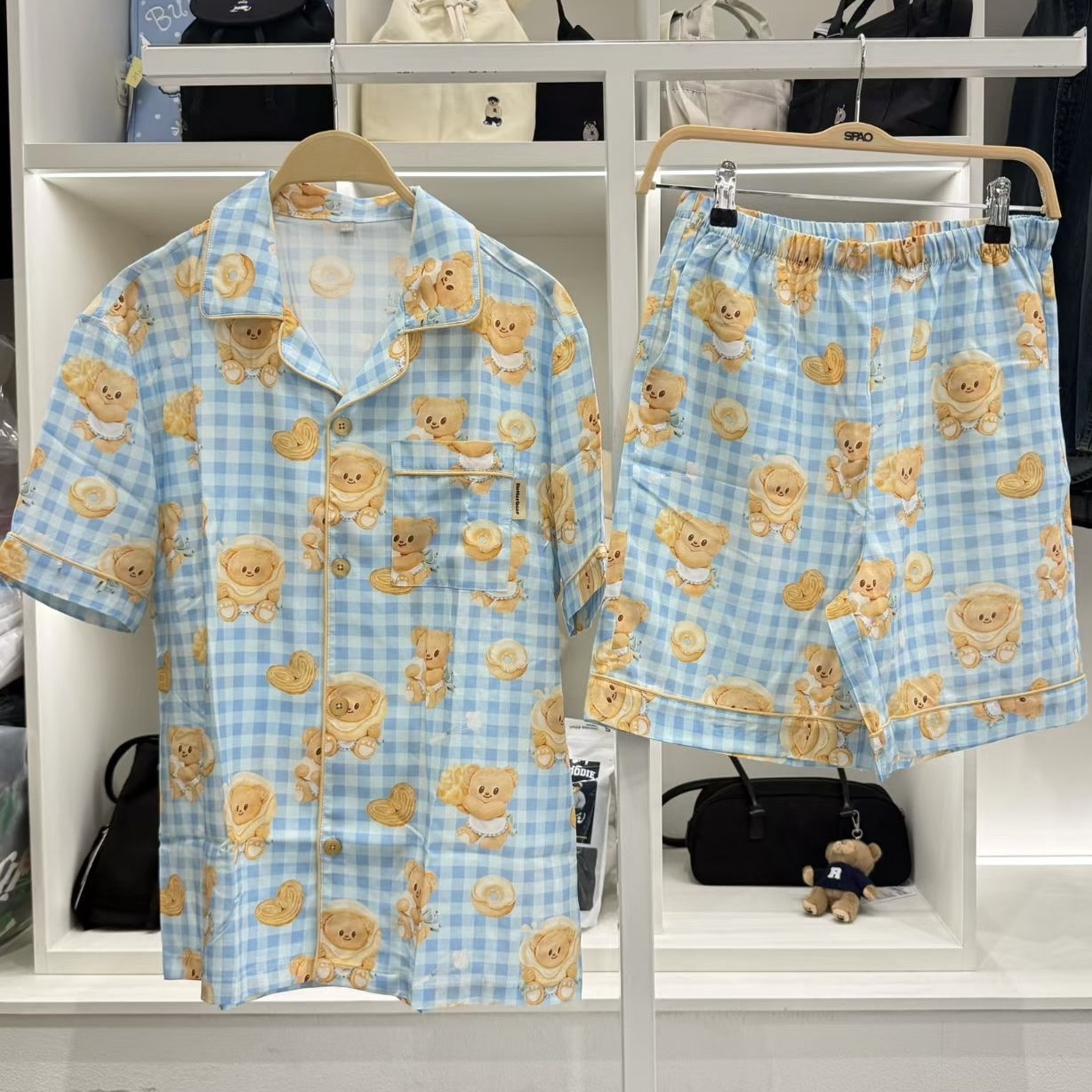 🇰🇷韓國SPAO x ButterBear短䄂睡衣套裝
